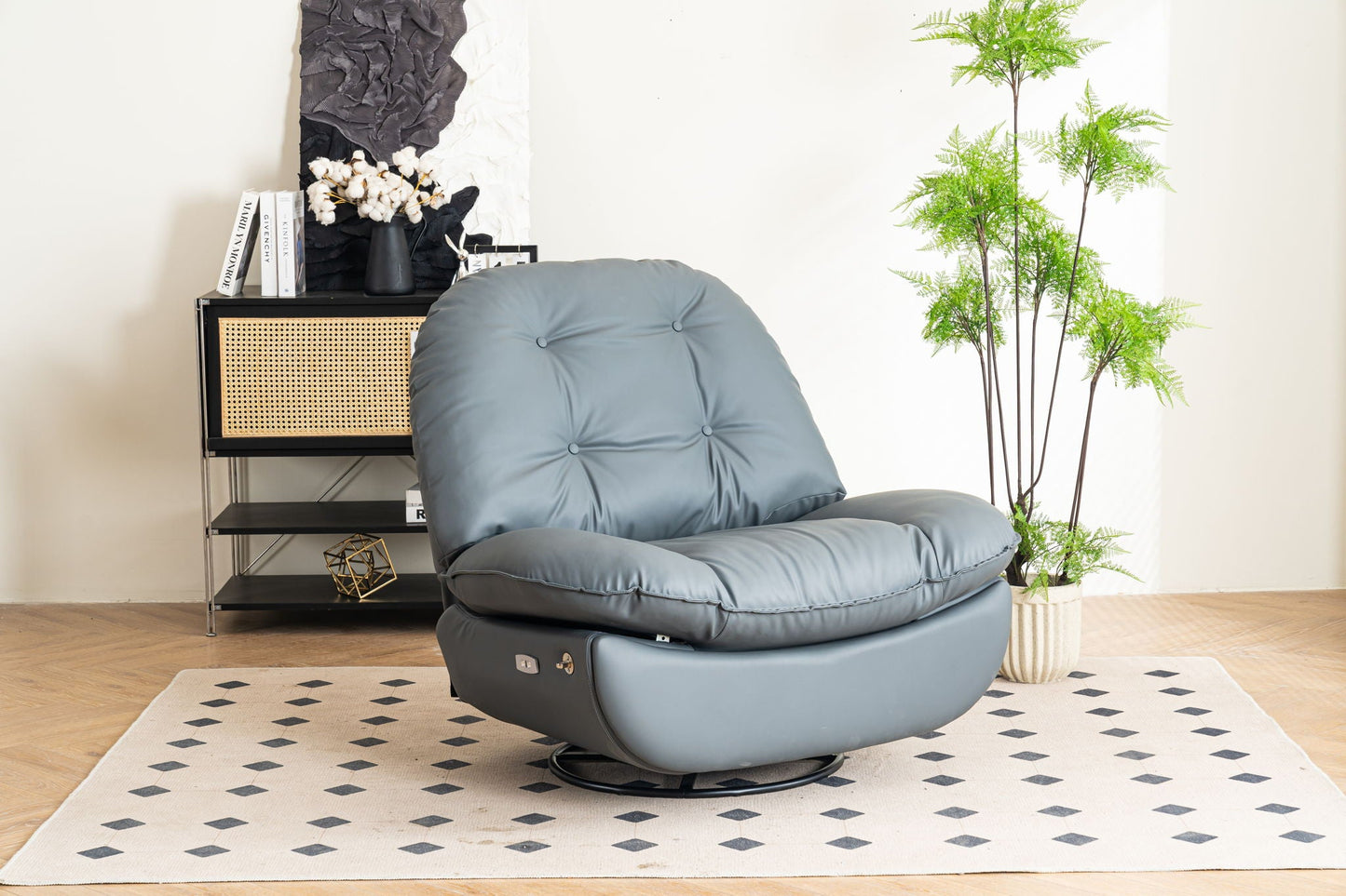 Power Recliner Swivel Glider USB Charger With Bluetooth Music Player, Sleep, Working, Game And Leisure Home Essentials