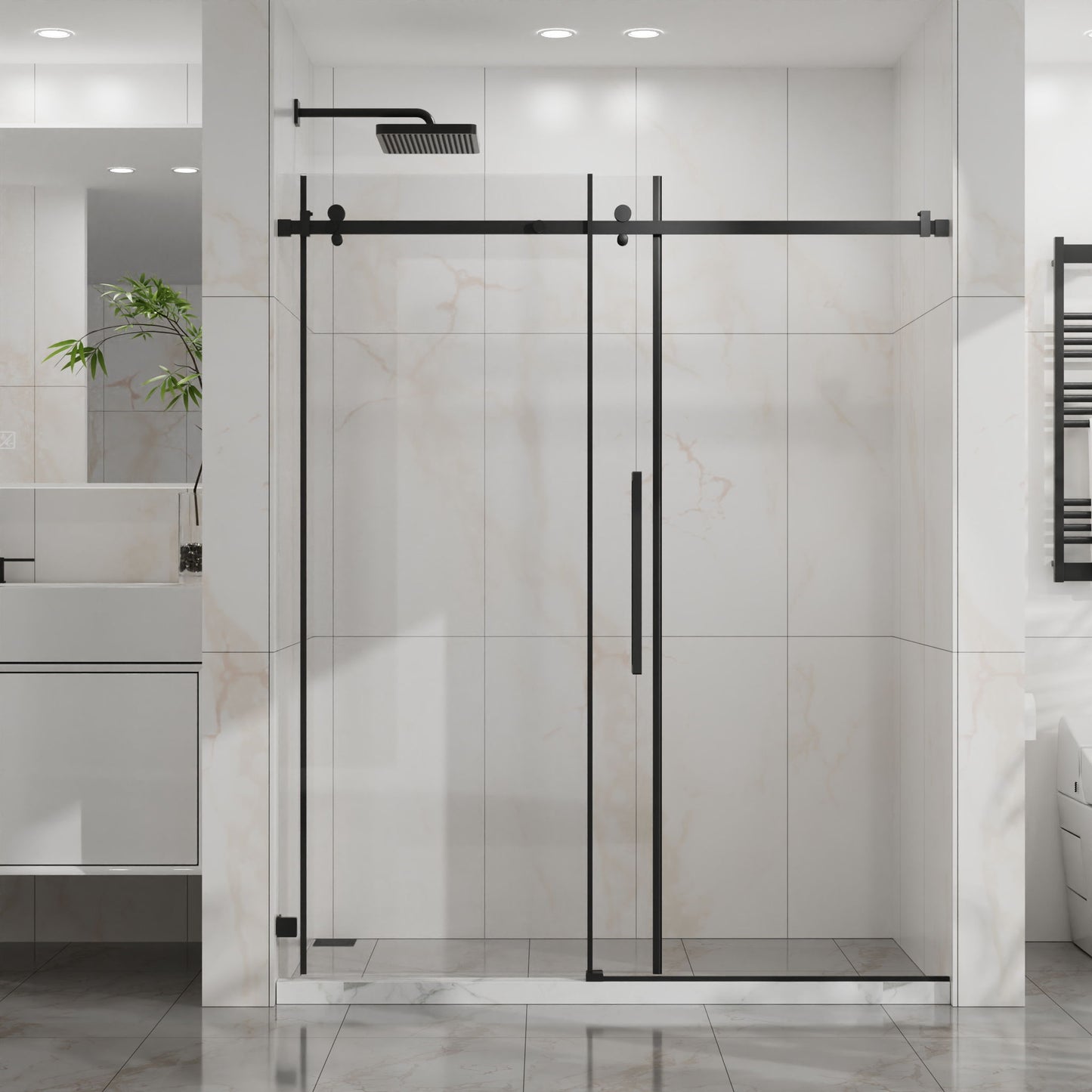 Frameless Tub Sliding Shower Door With Easy Clean Coating Daily Nest
