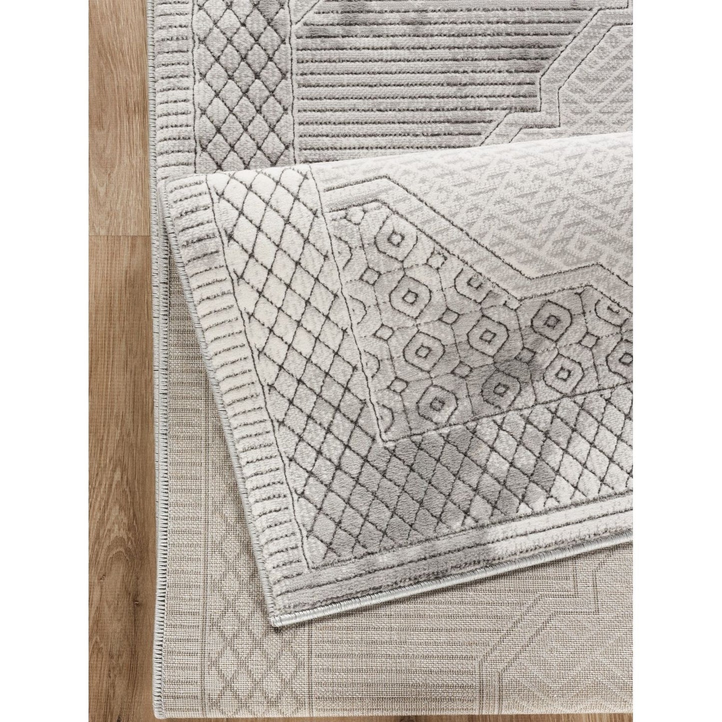 Geometrix - Medallion Rug With Geometric 3D Effect Icona Home Decor