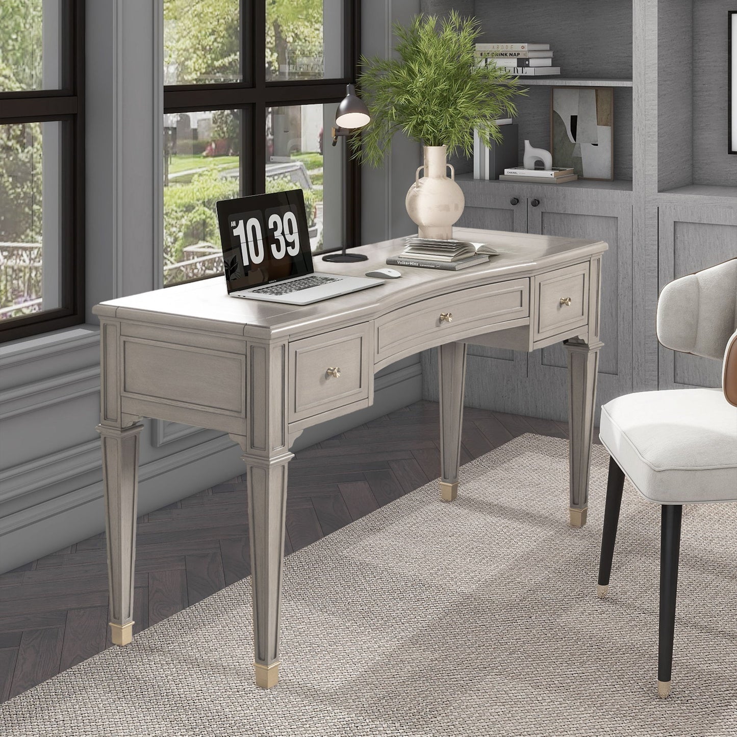 Dauphin - 3 Drawer Executive Desk Jennifer Taylor Home
