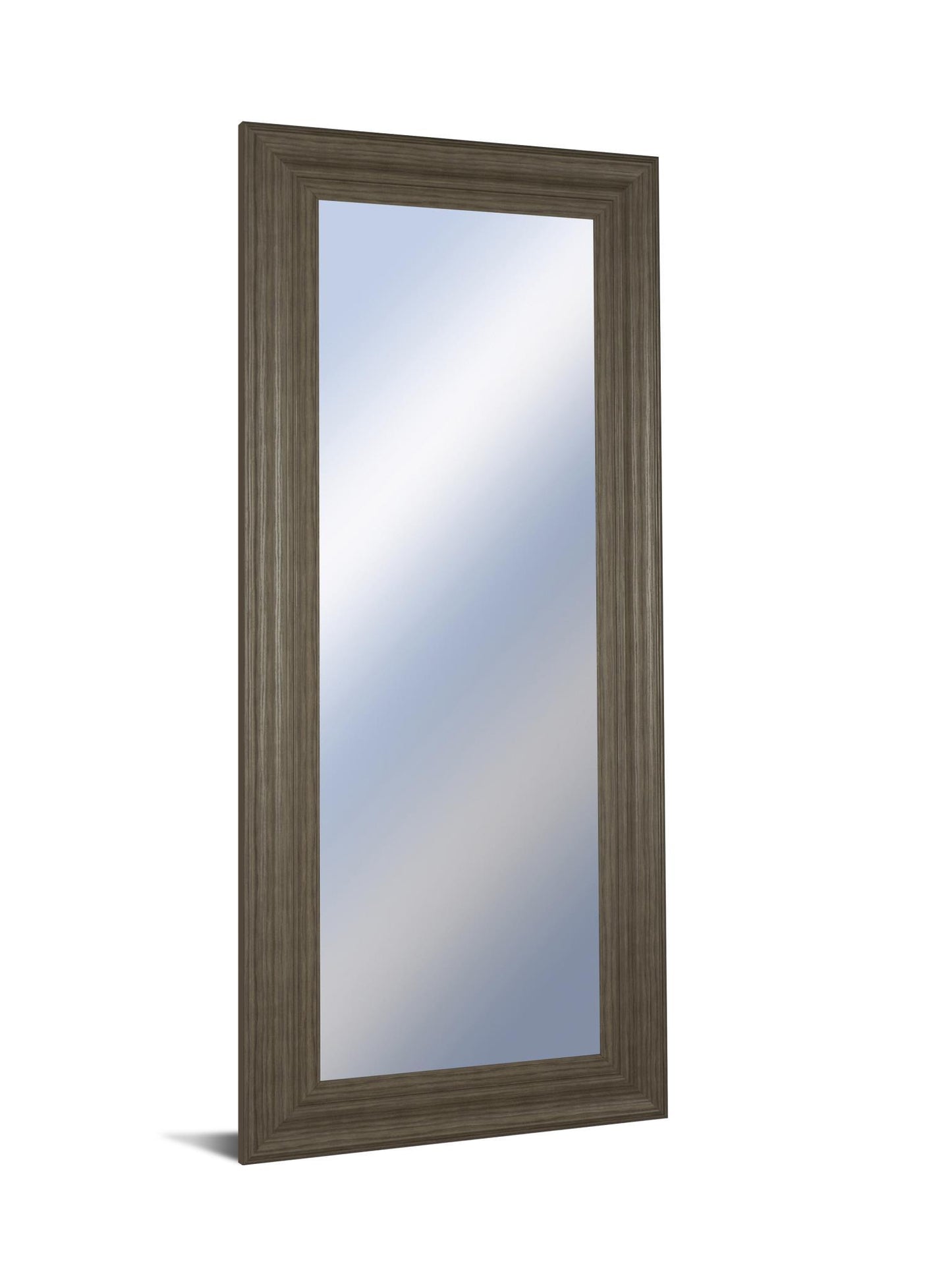 18x42 Decorative Framed Wall Mirror By Classy Art Promotional Mirror Frame #44 - Dark Brown Classy Living