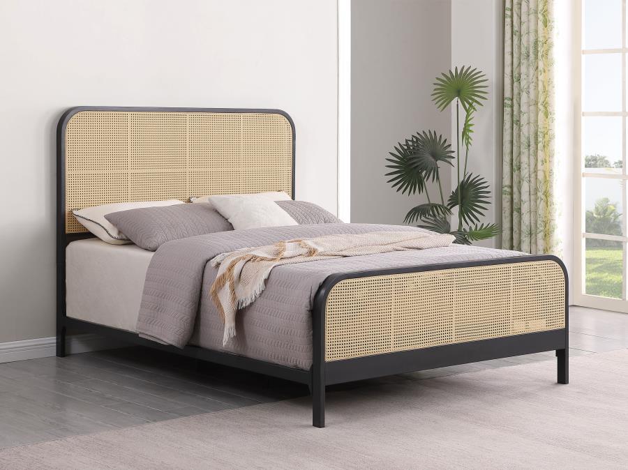Lanewood - Open Cane Rattan Metal Bed Coaster Fine Furniture