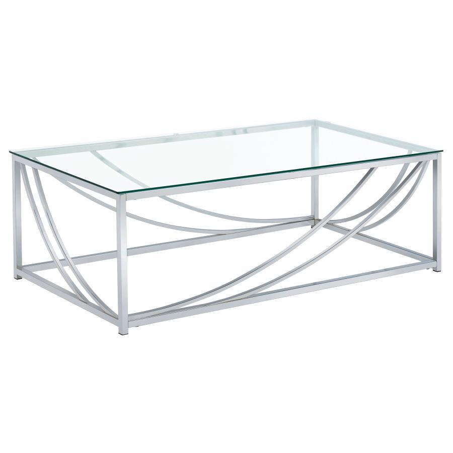 Lille - Glass Top Entryway Sofa Console Table Accents CoasterEssence