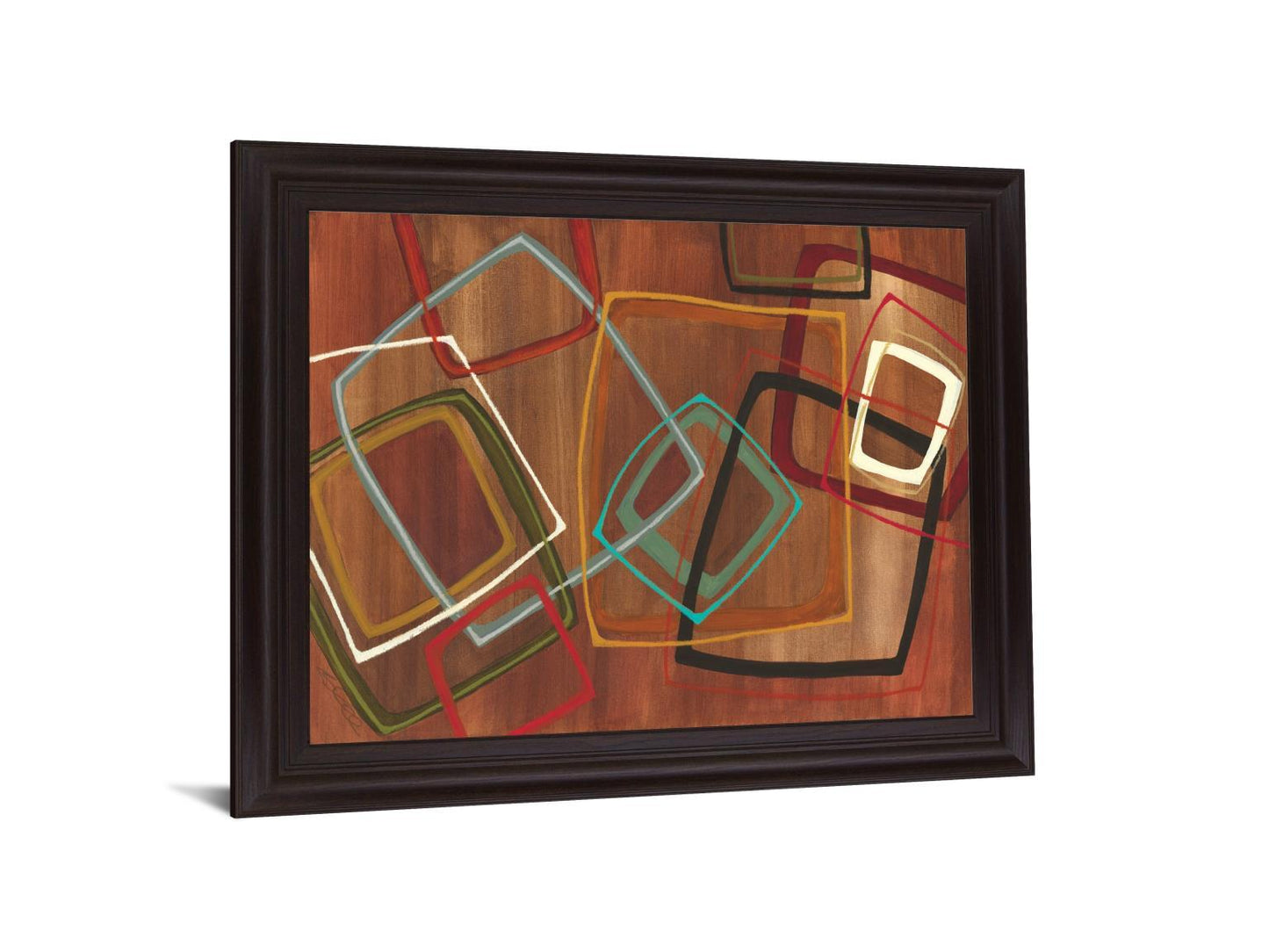 Retro Squares - 28" x 34" Framed Wall Art Classy Art