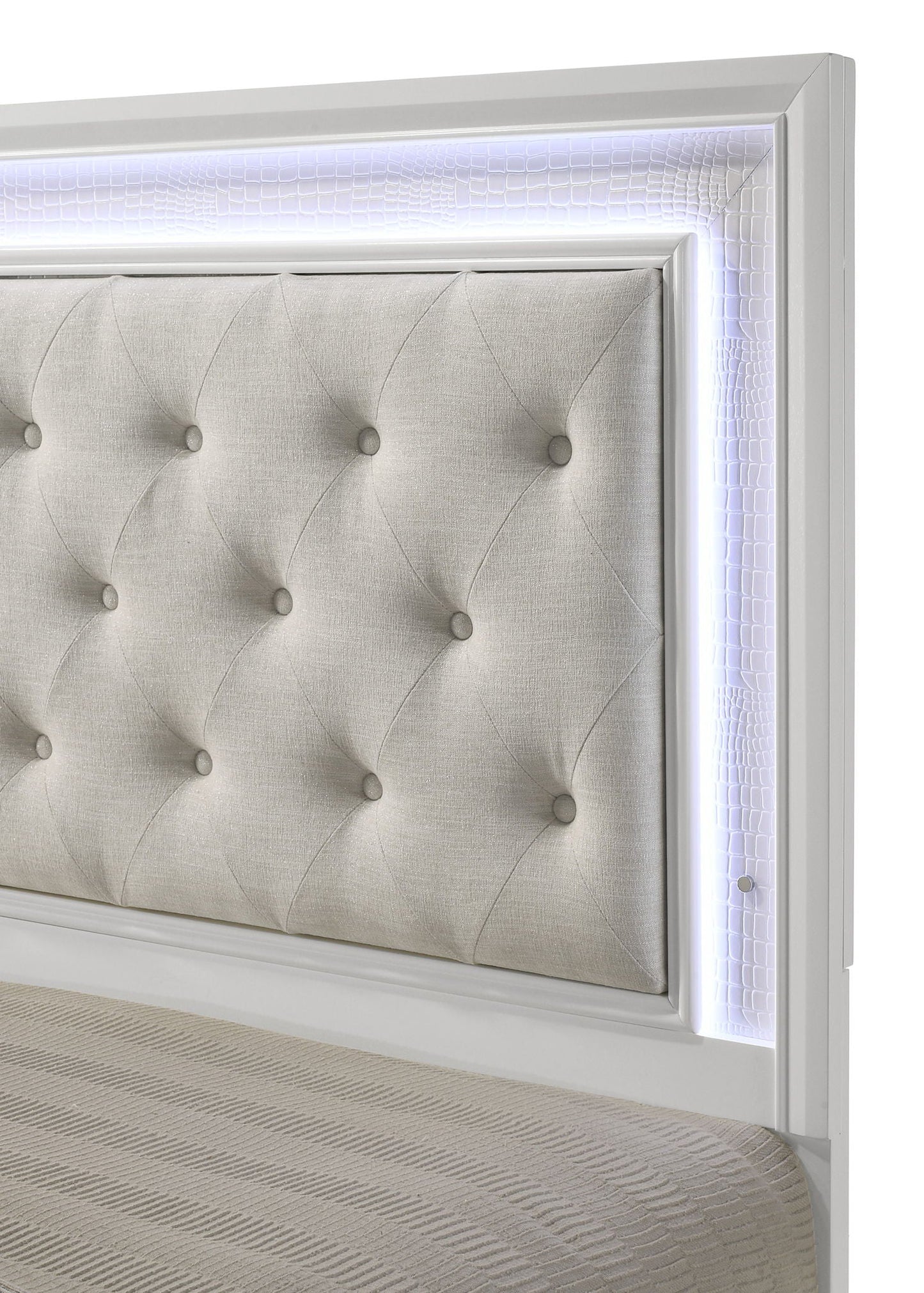 Lyssa - Bed With LED Crown Mark