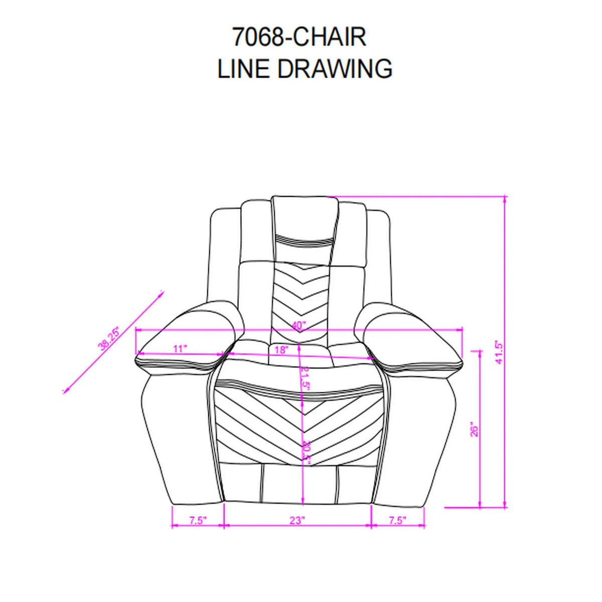 Raize - Power Recliner With LED Functionality - Gray Global Furniture USA