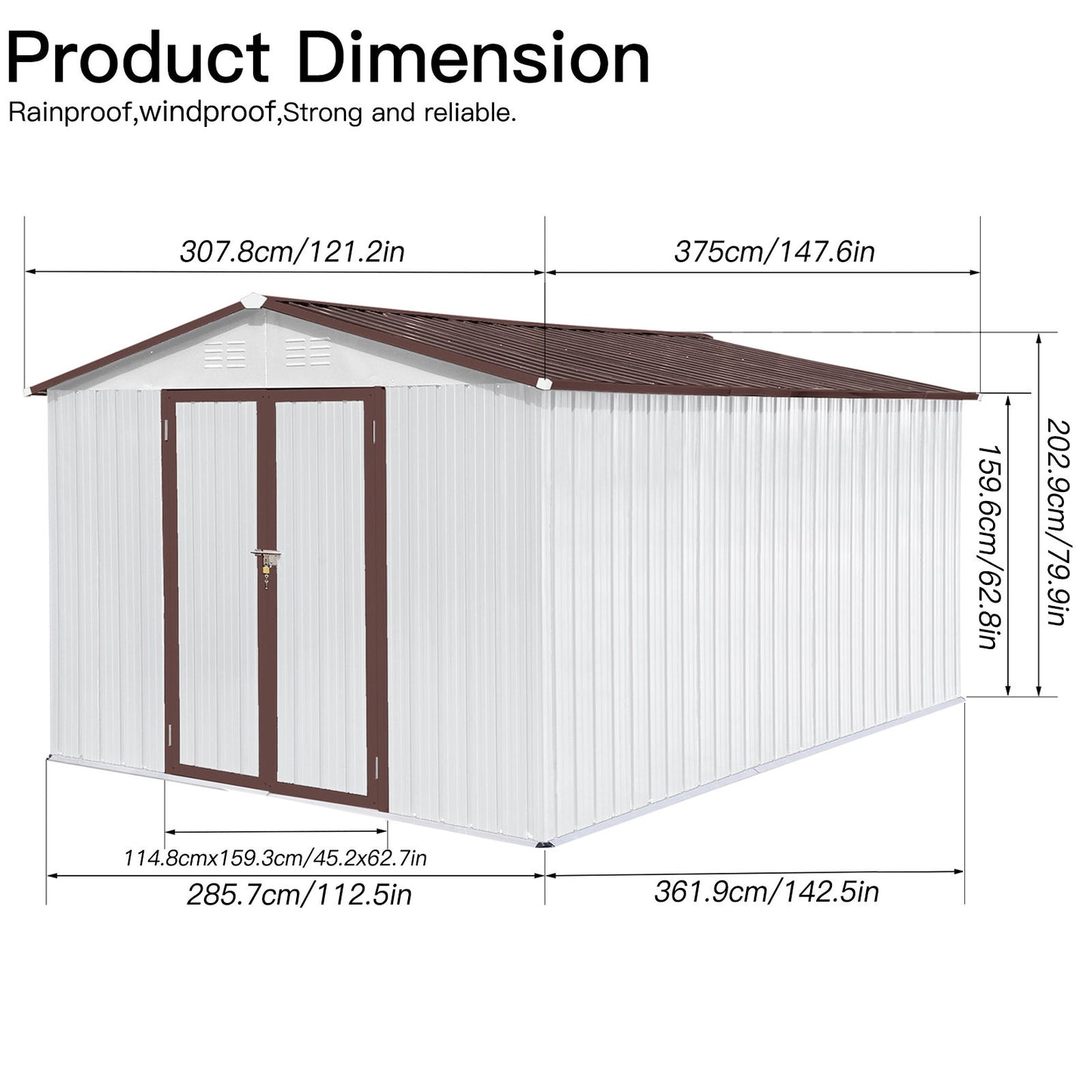 10' x 12' Garden Sheds Outdoor Storage Sheds Daily Nest