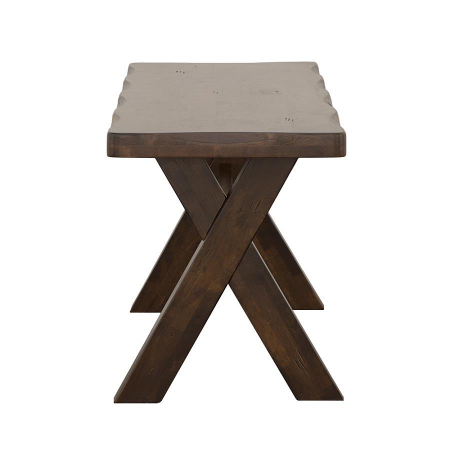 Alston - Wood Dining Bench - Knotty Nutmeg CoasterEveryday