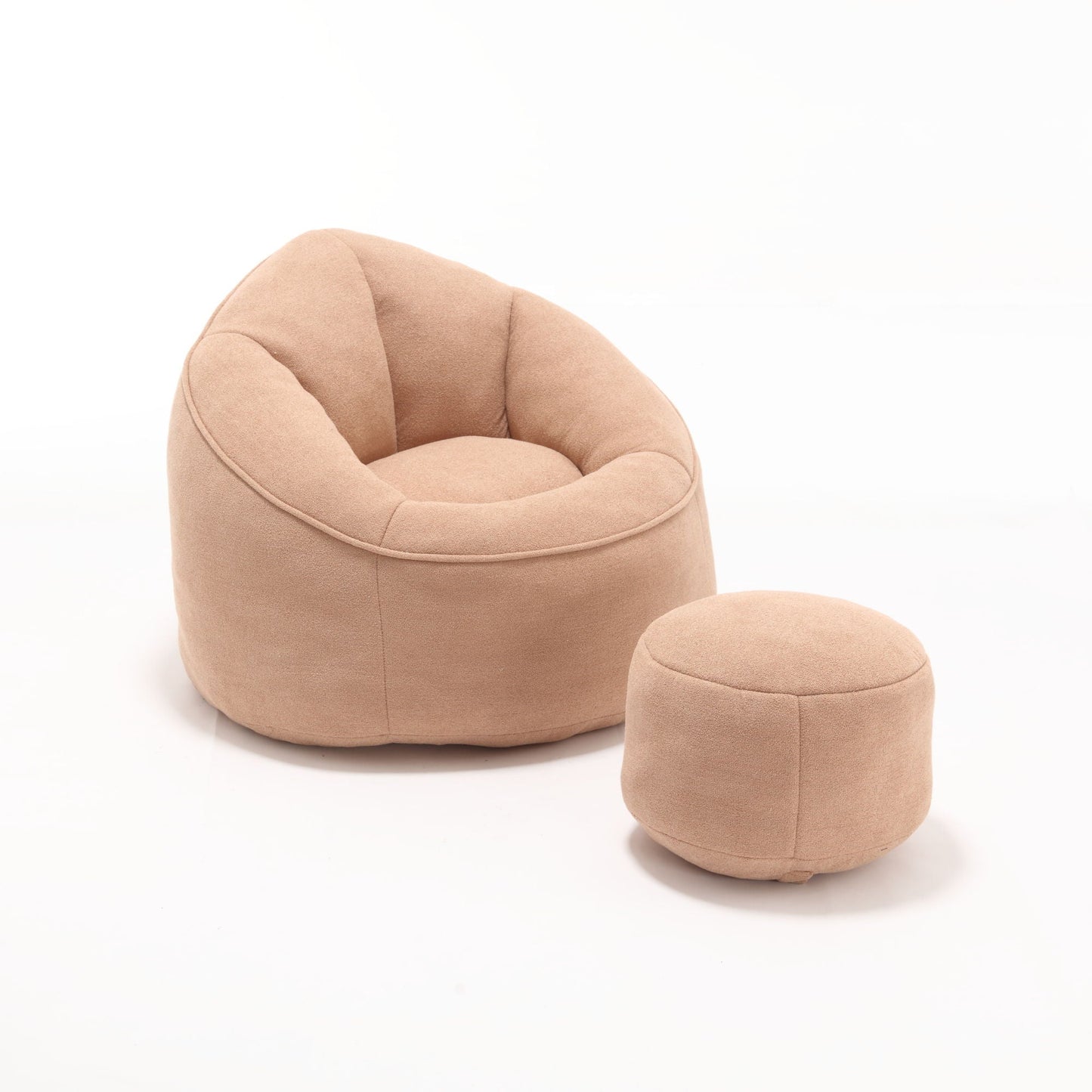 Bedding Bean Bag Sofa Chair High Pressure Foam With Footrest Home Essentials