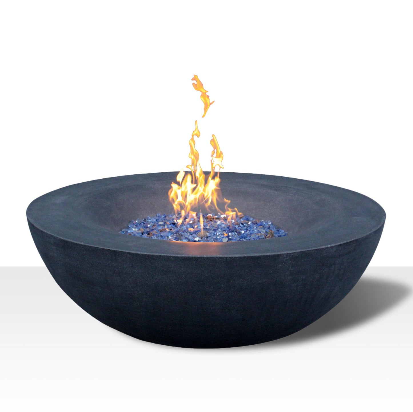 Outdoor Concrete Propane Gas Fire Pit Bowl Home Essentials