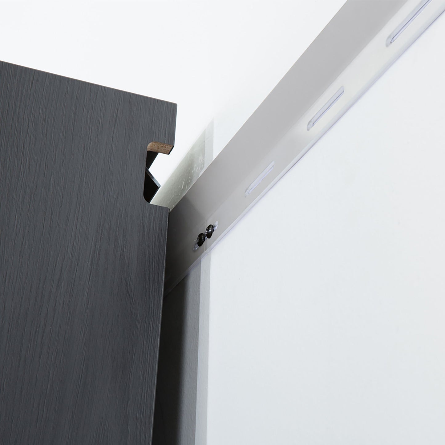Astro Series - Metal Wall Storage Cabinet With Soft Closing Drawers - Metallic Gray Daily Nest