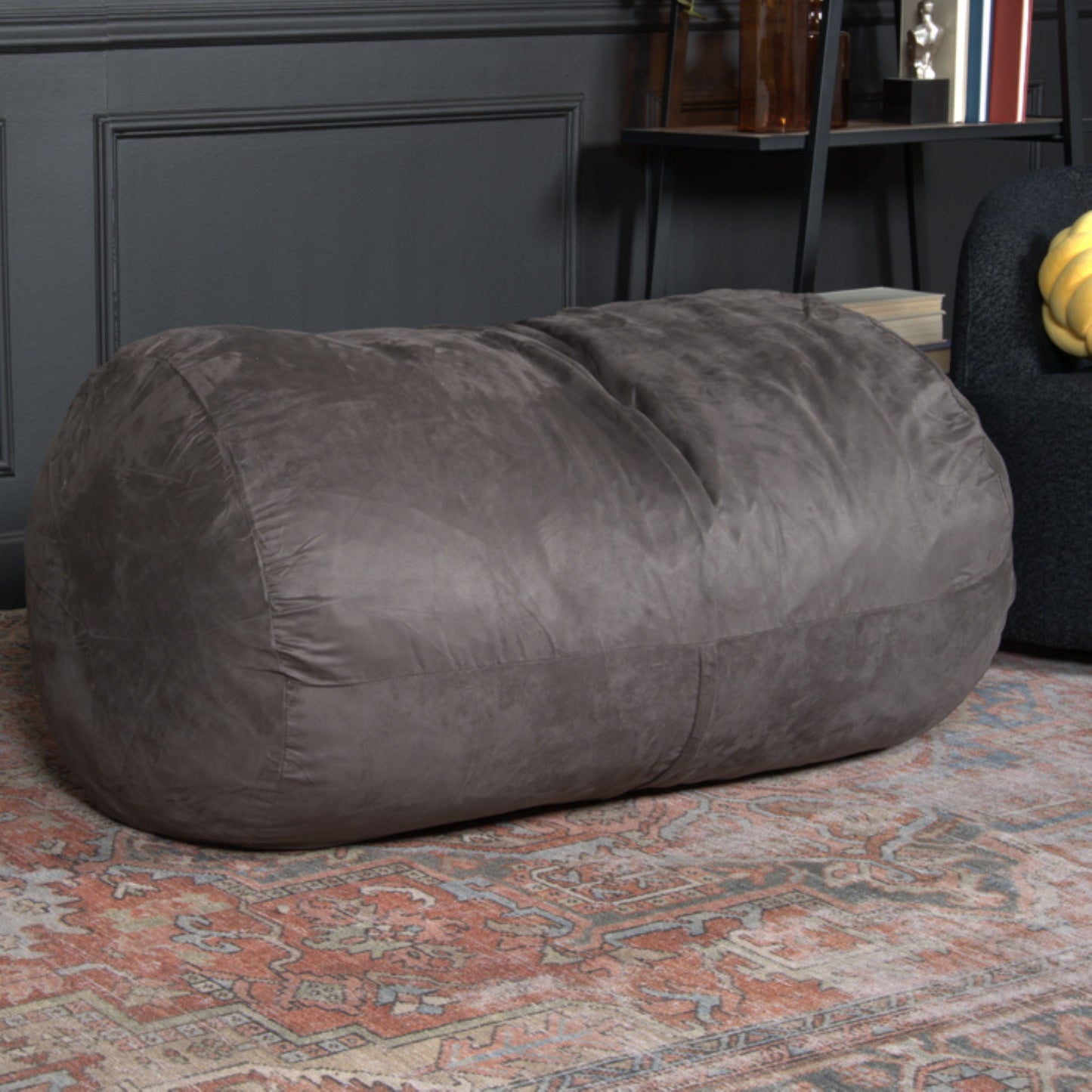 Michael - Modern Cylindrical Suede Bean Bag Chair Home Essentials