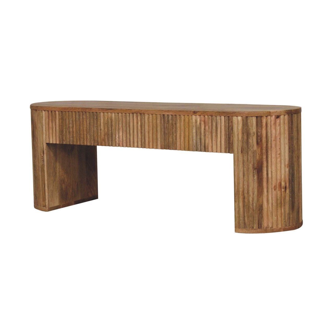Soba - Straight Media Unit - Oak Artisan Furniture