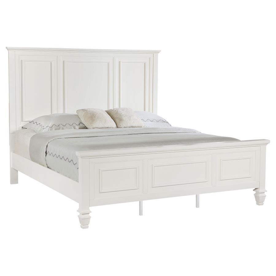 Sandy Beach - 63" Panel Bed with High Headboard CoasterEssence