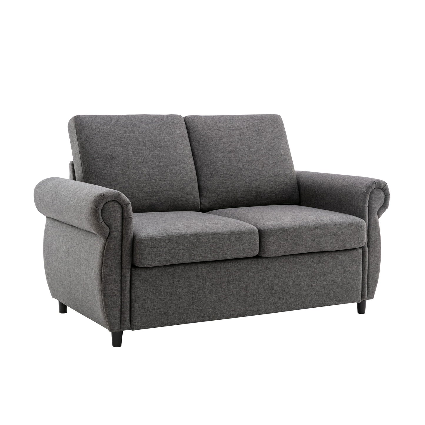 Pull Out Sofa Bed Loveseat Sleeper With Twin Size Memory Mattress With Two USB Ports For Living Room Spaces Hearth and Haven