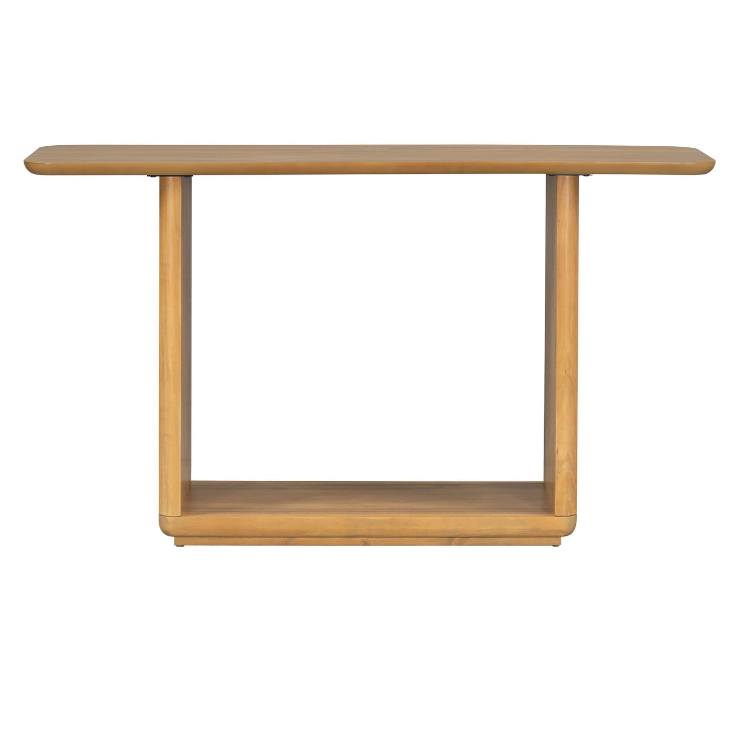 Console Table With Curved Corners And U Base Design Noble House