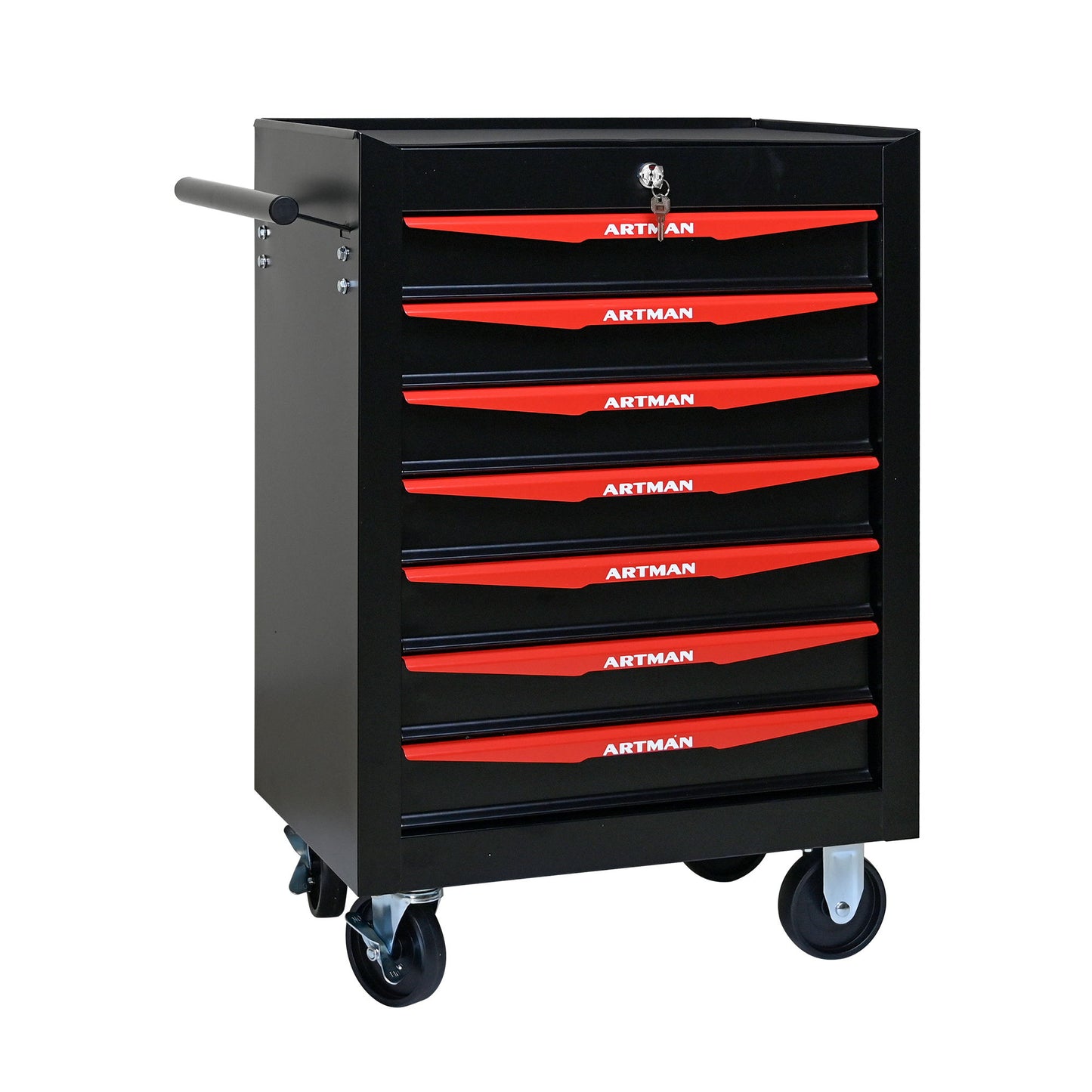 Rolling Metal Tool Chest With Drawers, Steel Storage Cabinet With Ball Bearing Slides Daily Nest