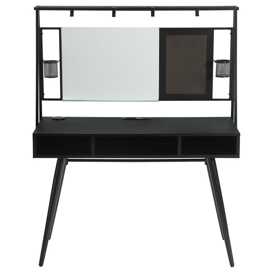 Jessie - Writing Desk With Whiteboard And USB - Black CoasterEssence