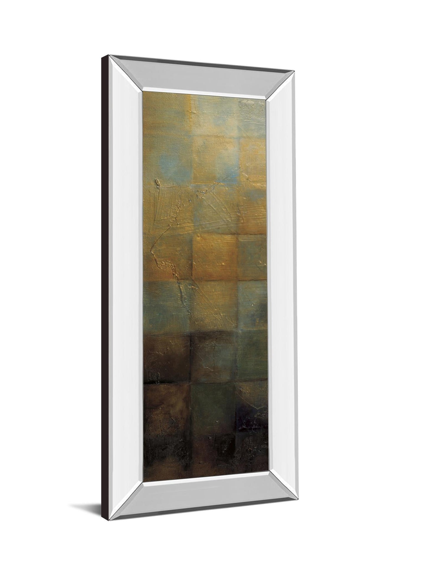 Modra I By Pasion - Mirror Framed Print Wall Art - Yellow - Snoozhouse