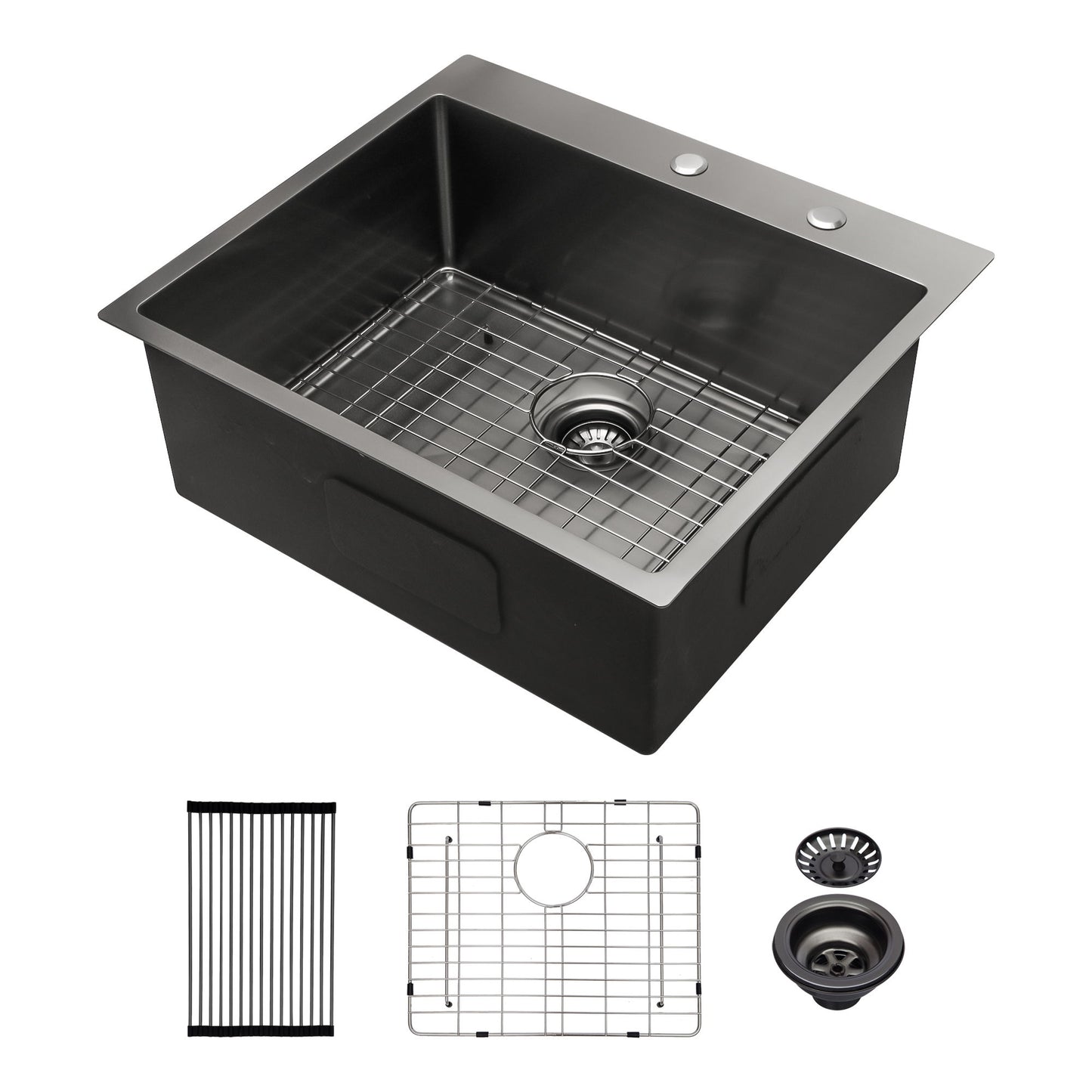 Topmount Kitchen Sink 16 Gauge, Single Bowl Daily Nest