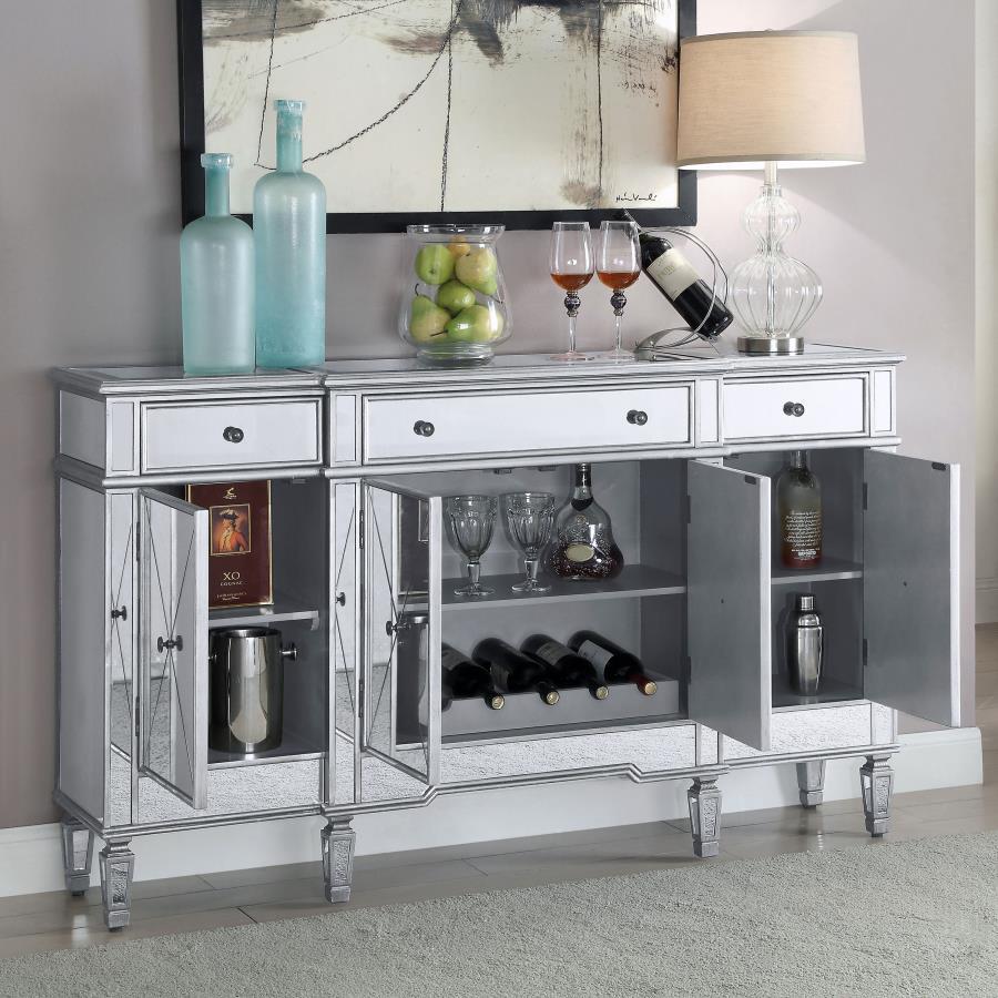 Aconitum - Cabinet Clear Mirror CoasterElevations