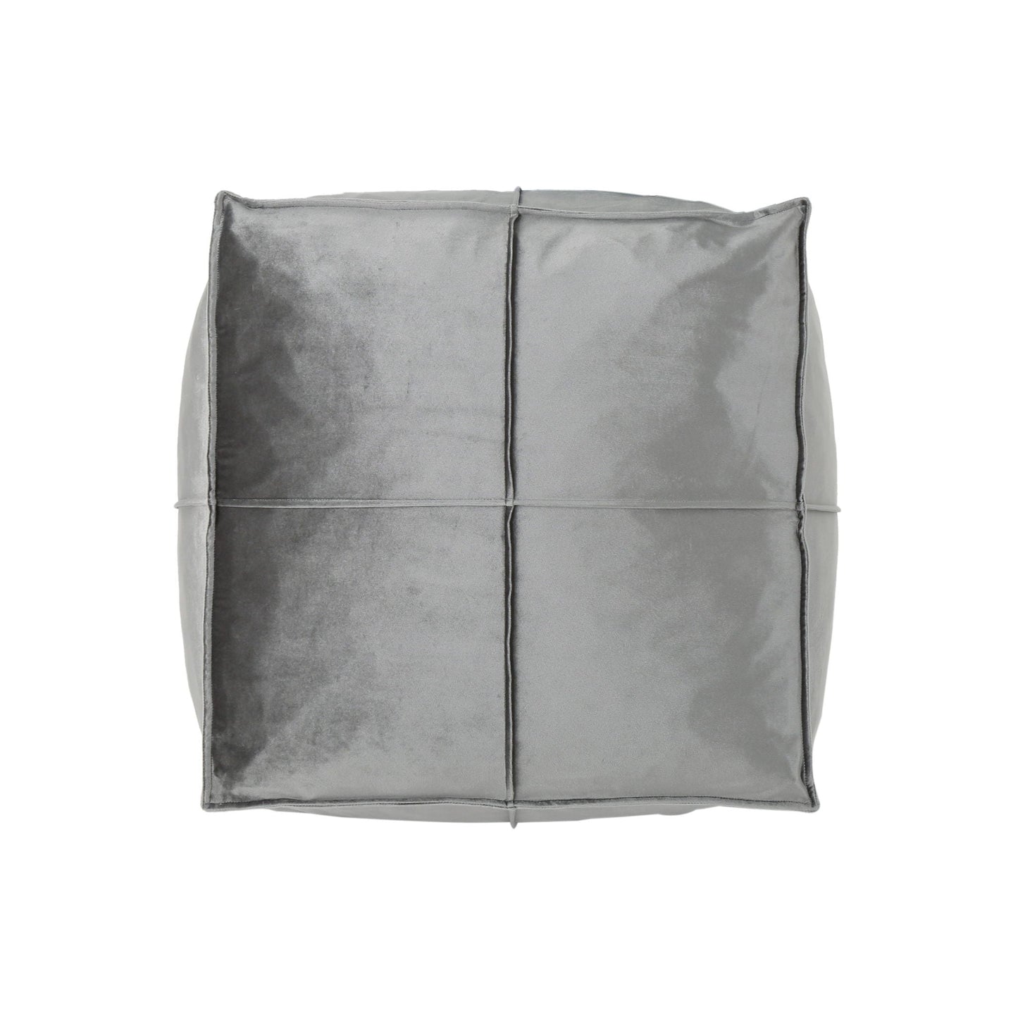 Nati - Square Pouf Ottoman And Floor Cushion - Smoke Home Essentials
