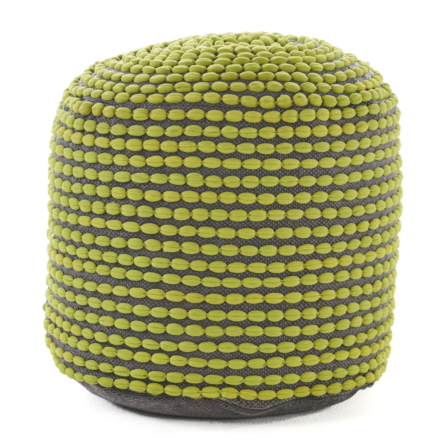 River - Handcrafted Cylindrical Pouf Water Resistant Fabric Home Essentials