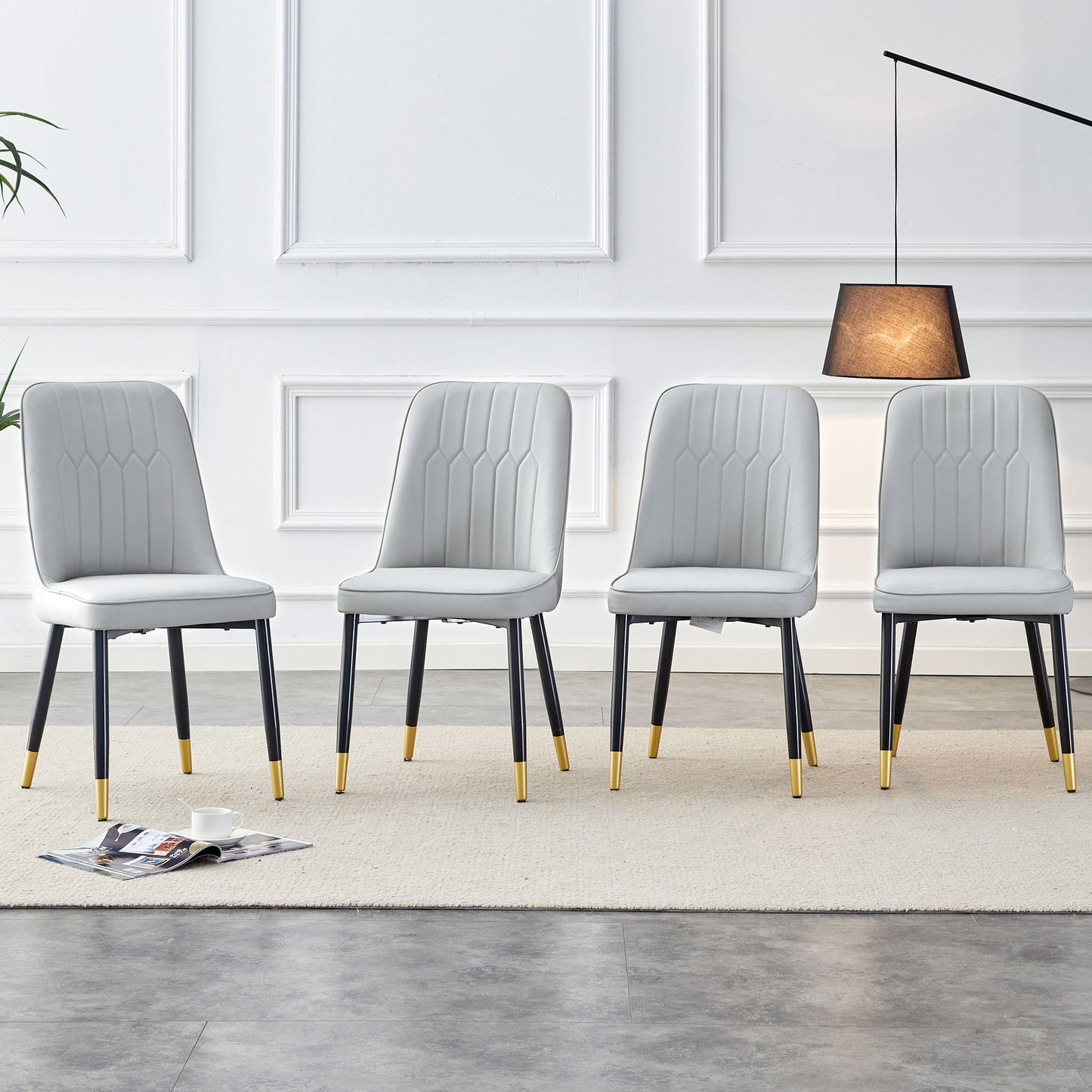 Modern Chair With Metal Legs Home Essentials