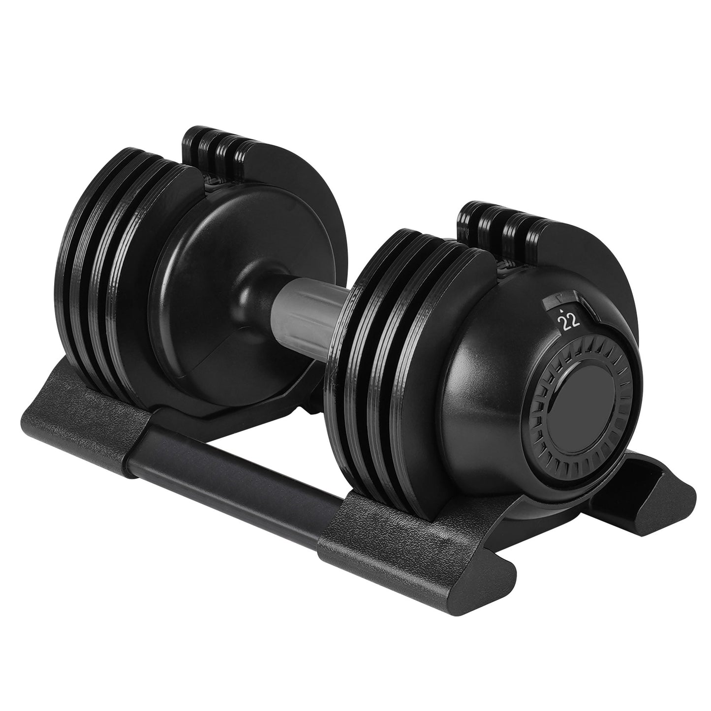 22Lbs Adjustable Dumbbell Steel And Plastic - Black Daily Nest