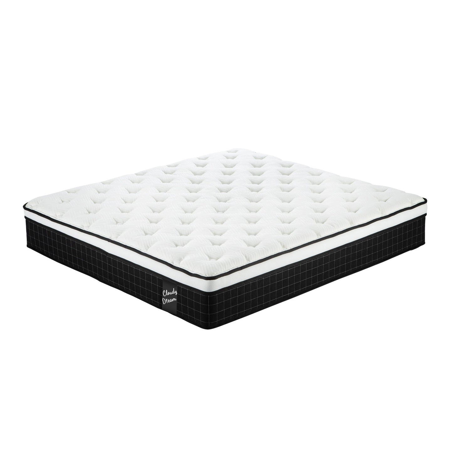 12" Hybrid Mattress With Individual Pocket Spring, Comortable Memory Foam Home Essentials