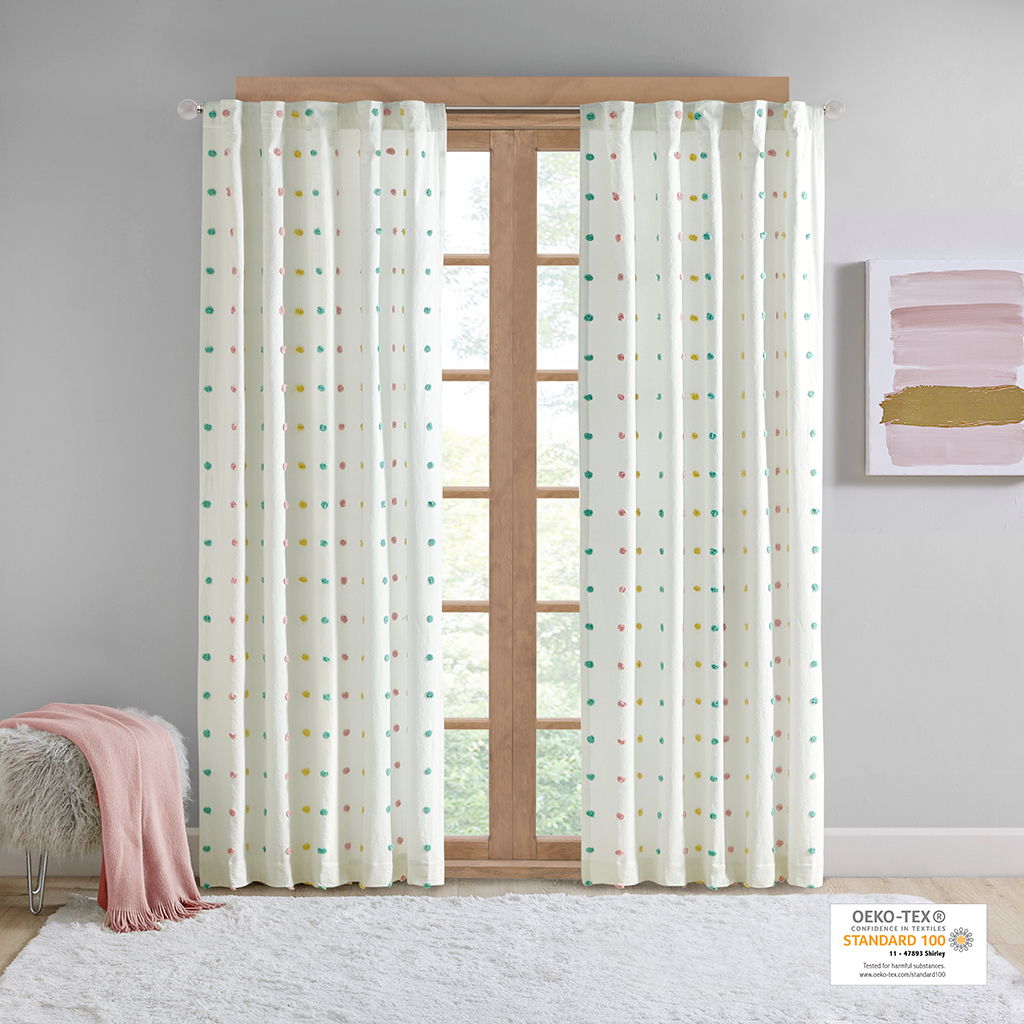 Callie - Pom Pom Window Panel - Multi Intelligent Design