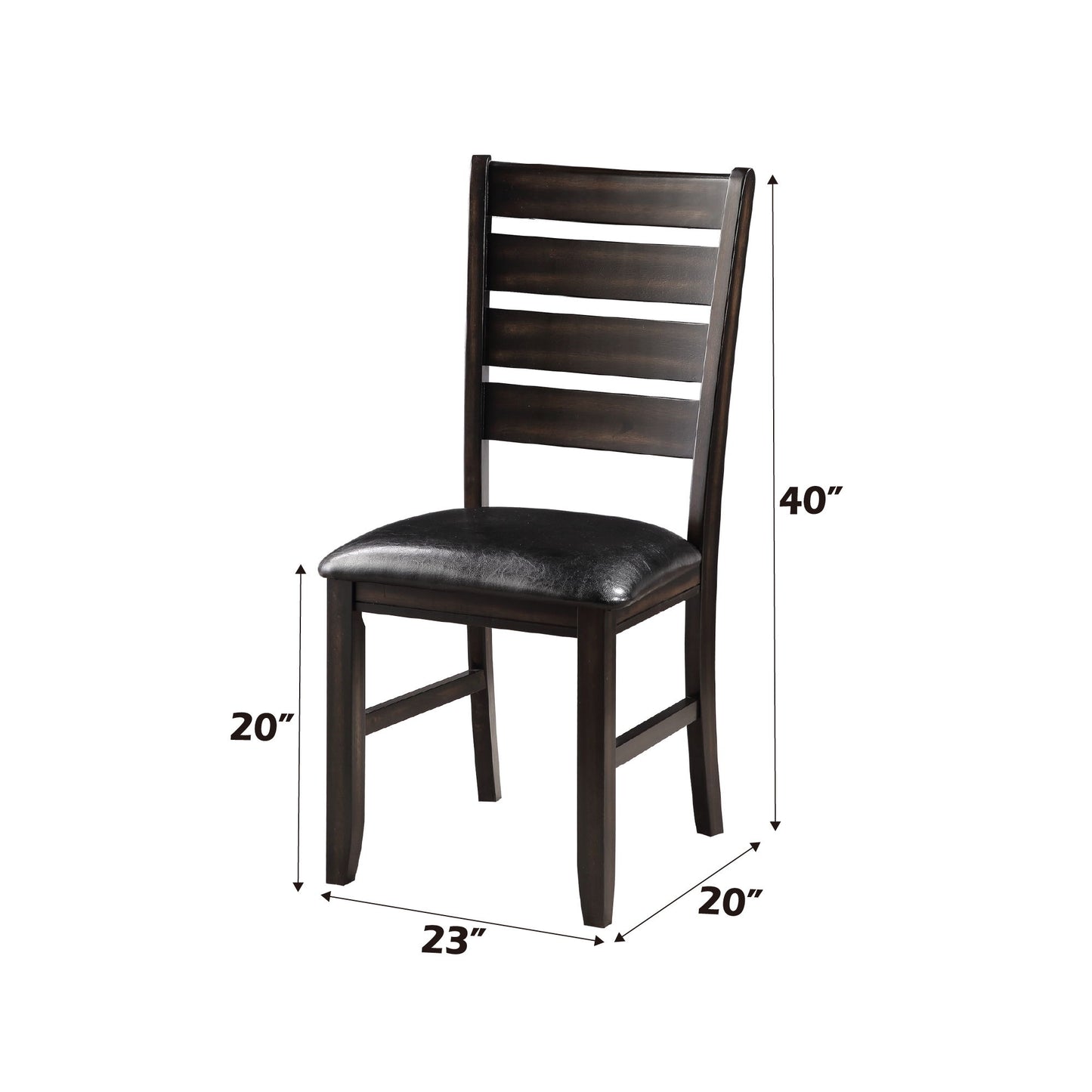 Urbana - Synthetic Leather Side Chair (Set of 2) Acme