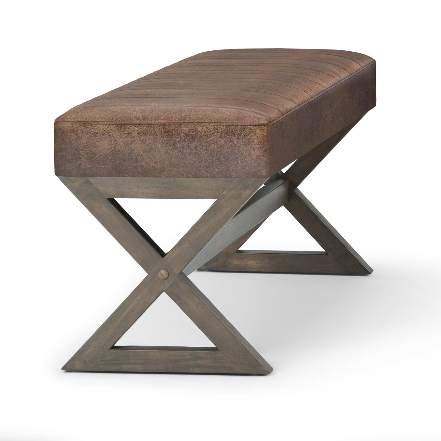 Salinger - Large Upholstered Ottoman Bench Simpli-Home