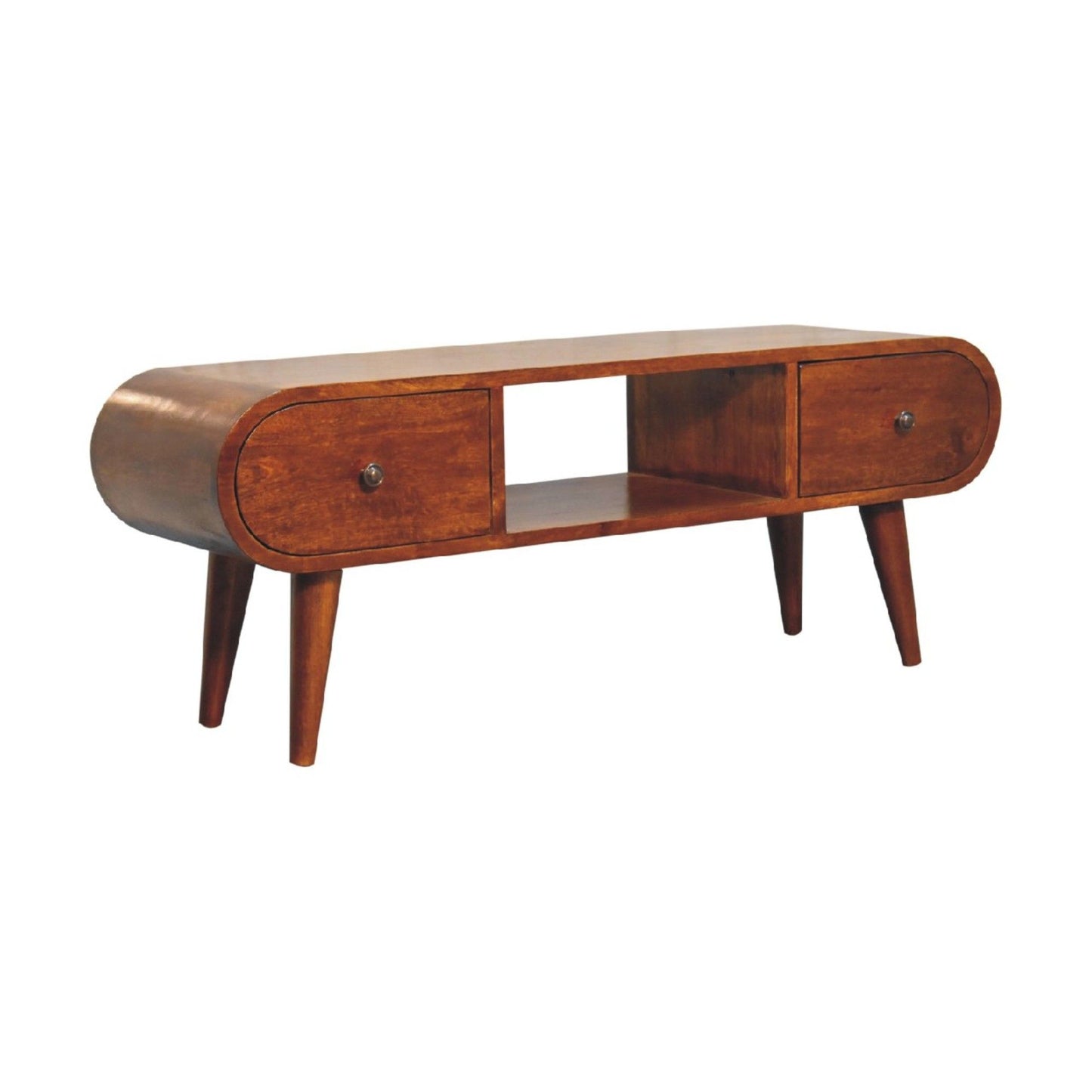 Solid Wood Circular TV Unit Artisan Furniture