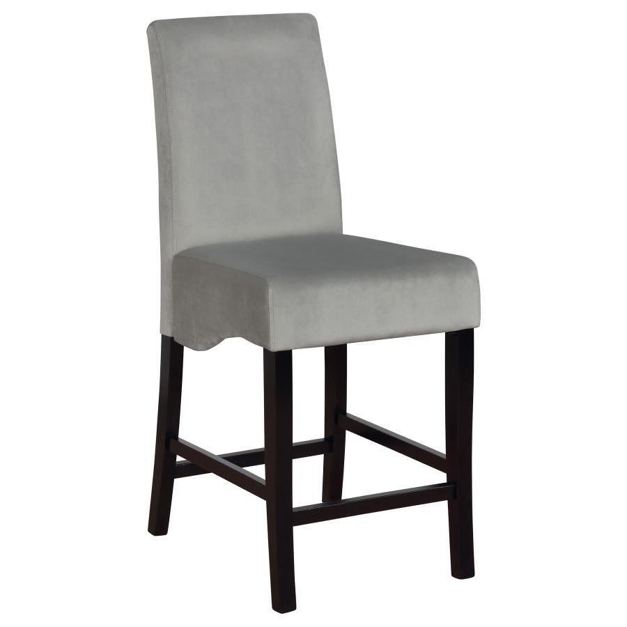 Stanton - Upholstered Counter Chairs (Set of 2) - Gray And Black CoasterEssence