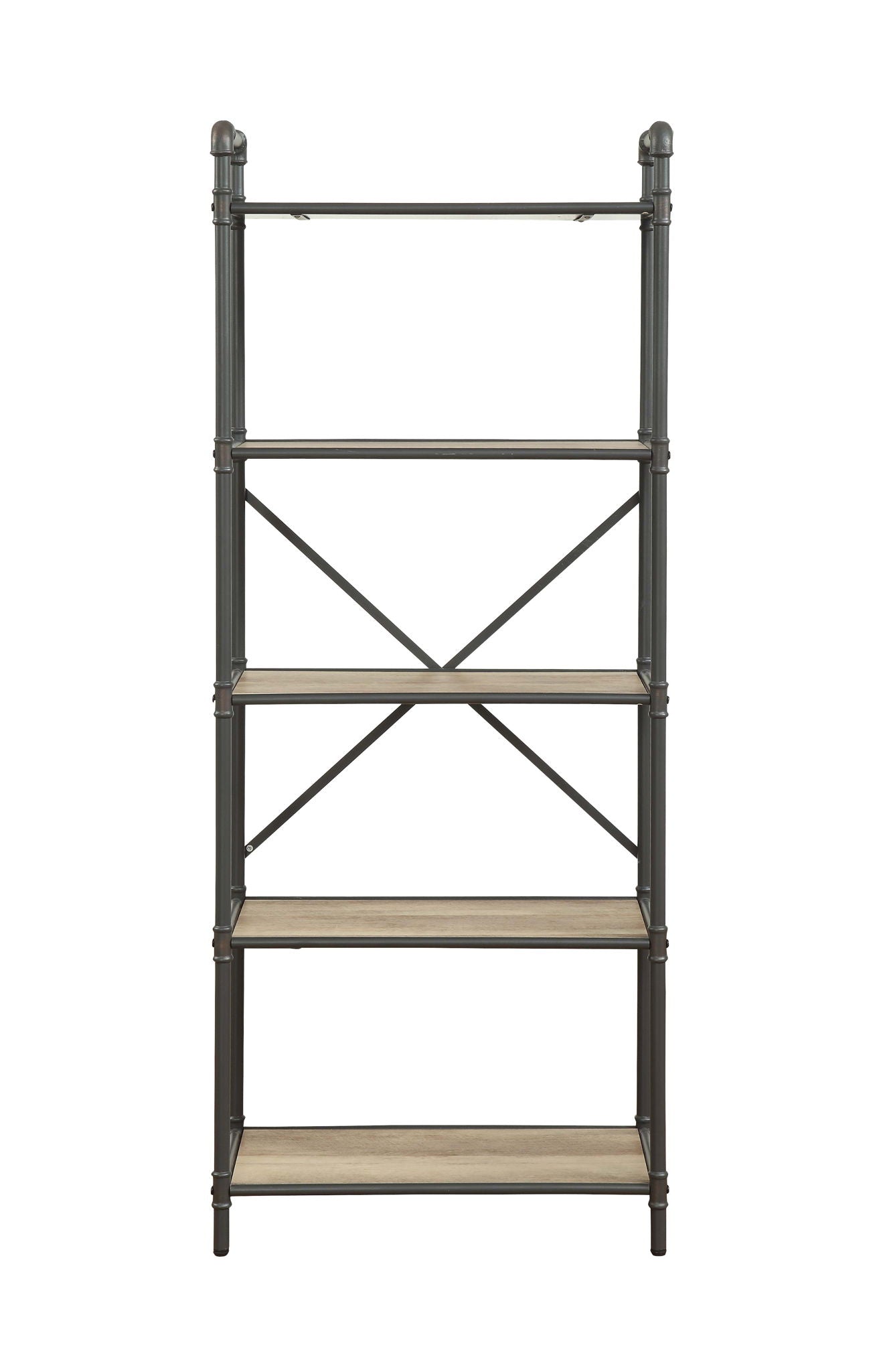 Itzel - Bookshelf - Antique Oak / Sandy Gray Acme