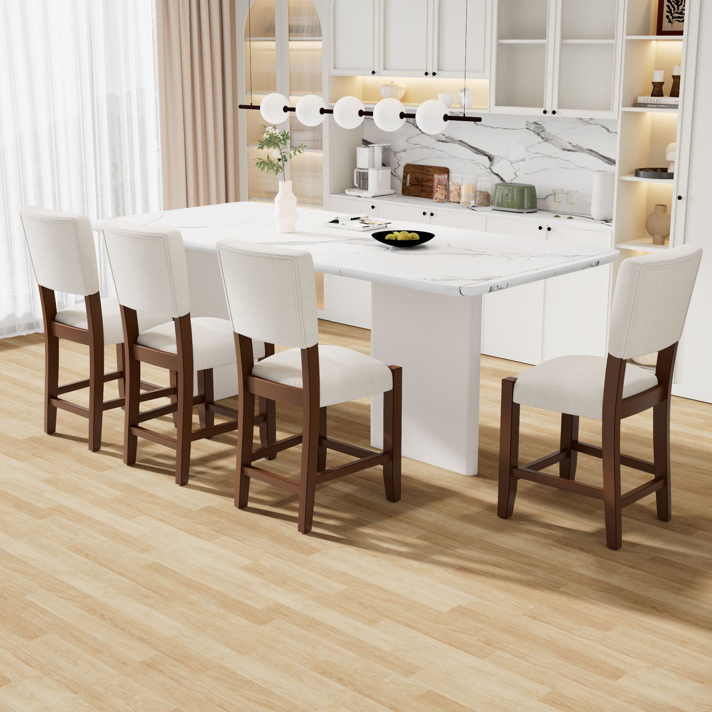 Mid Century Modern Bar Stools, Upholstered Counter Chairs Hearth and Haven