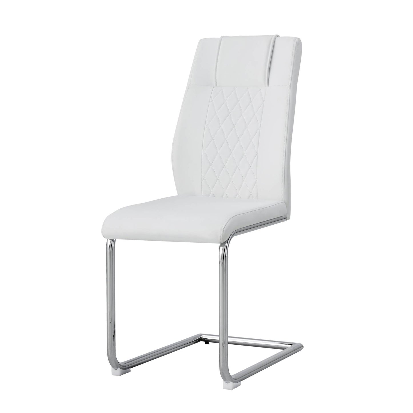 Modern Dining Chairs With Padded Seat, Metal Legs Home Essentials
