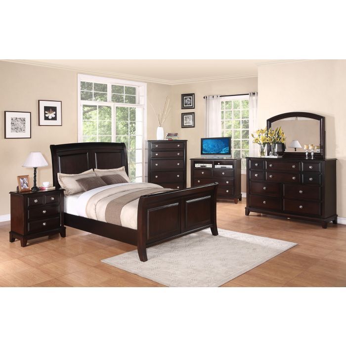 Elegant Transitional Bed Glory Furniture