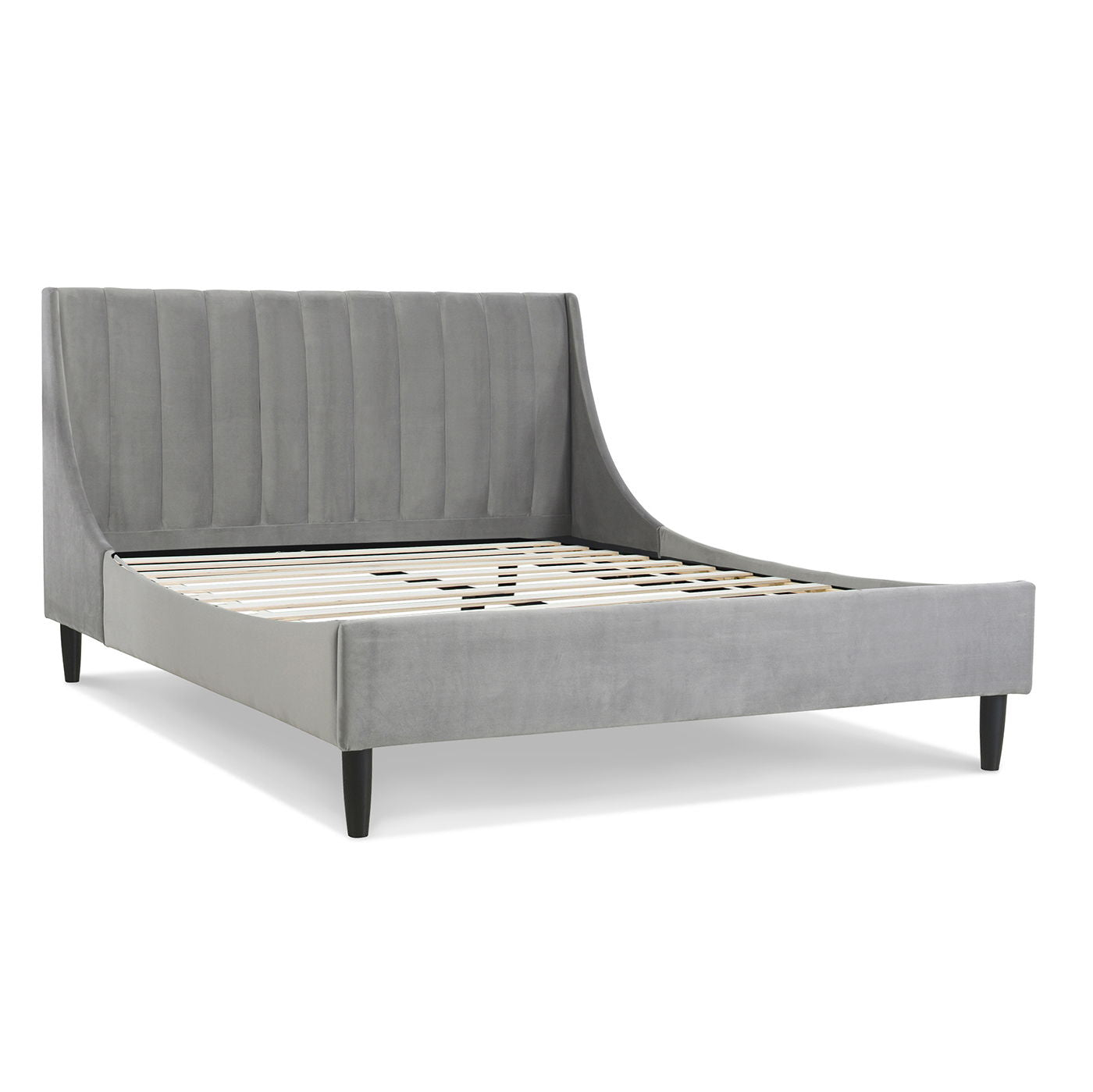 Aspen - Vertical Tufted Modern Headboard Platform Bed Set Jennifer Taylor Home