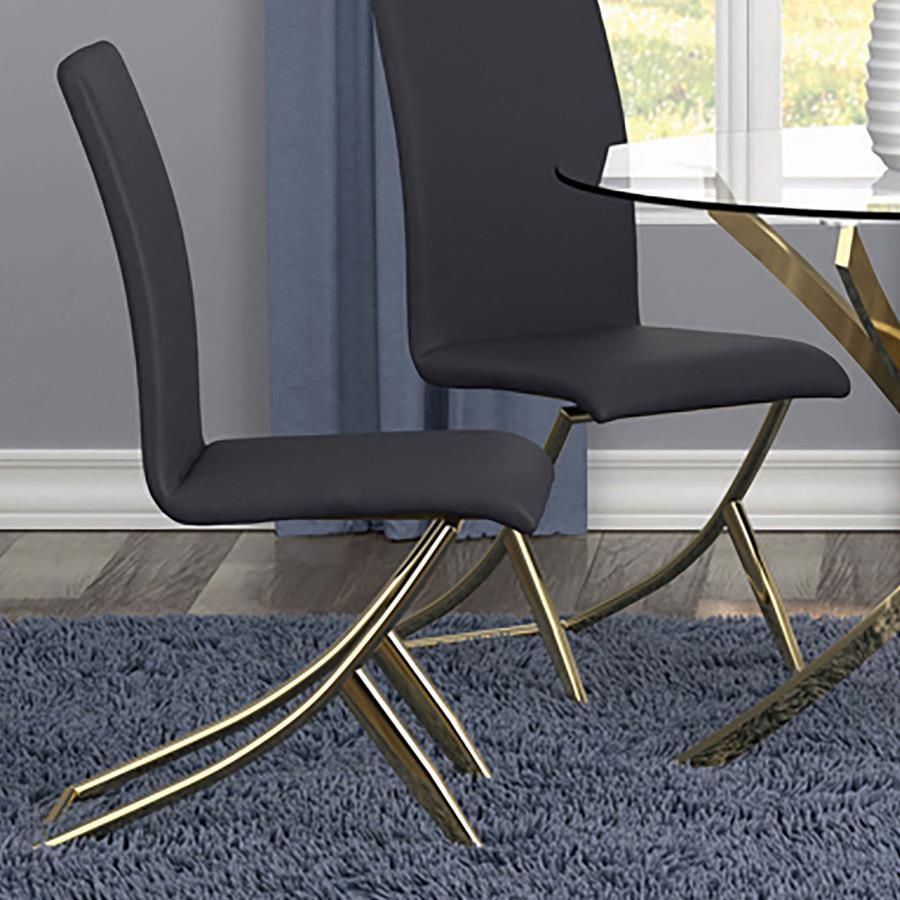 Chanel - Upholstered Side Chairs (Set of 4) CoasterEssence