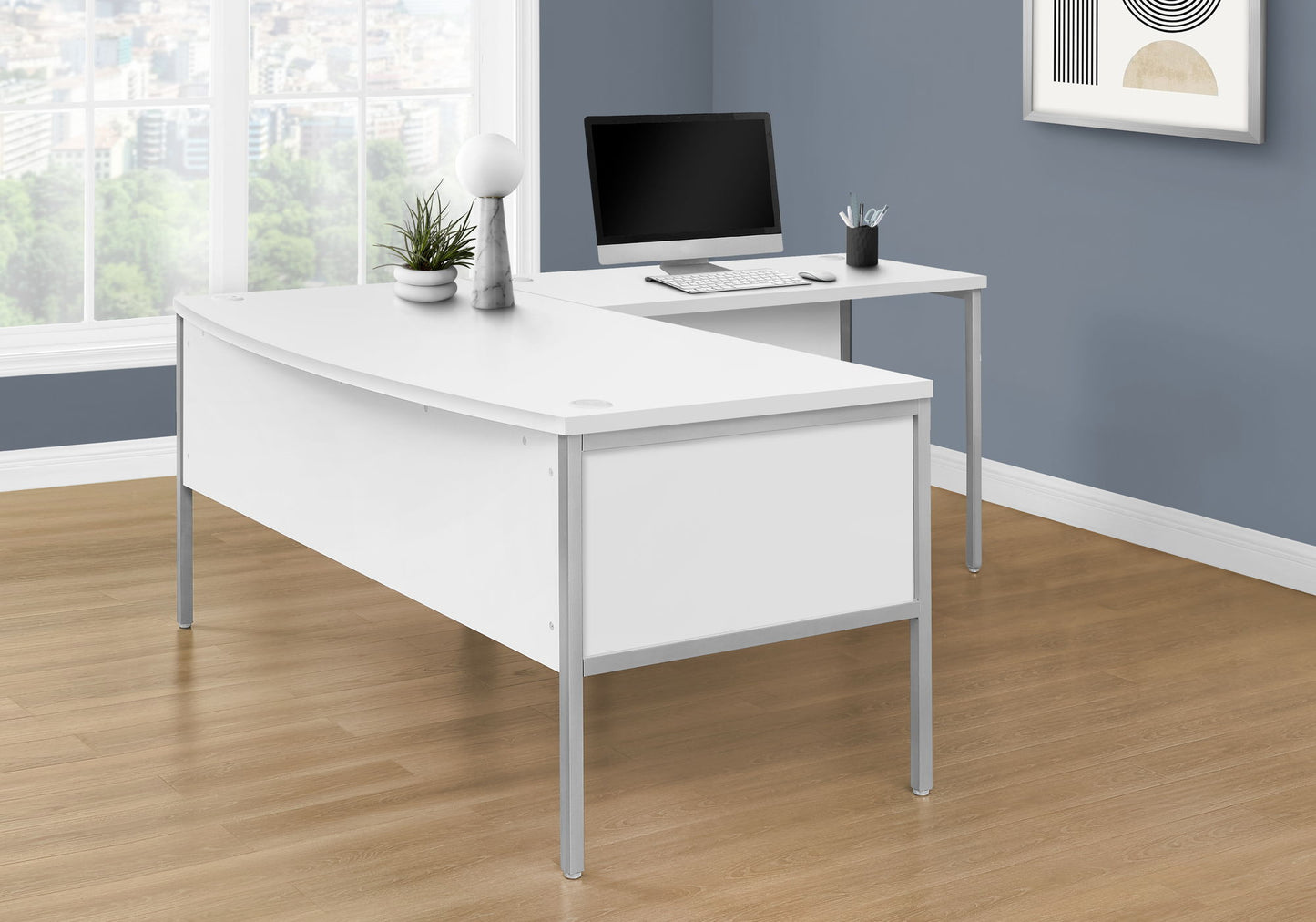 Computer Desk, Home Office, Commercial Grade, Contemporary & Modern 8th Street