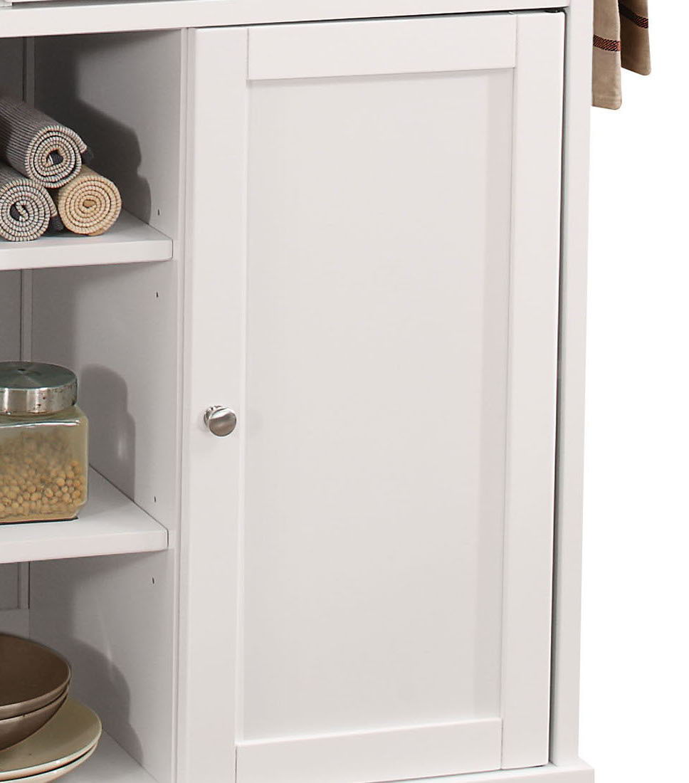 Tullarick - Kitchen Cart - Natural / White Acme