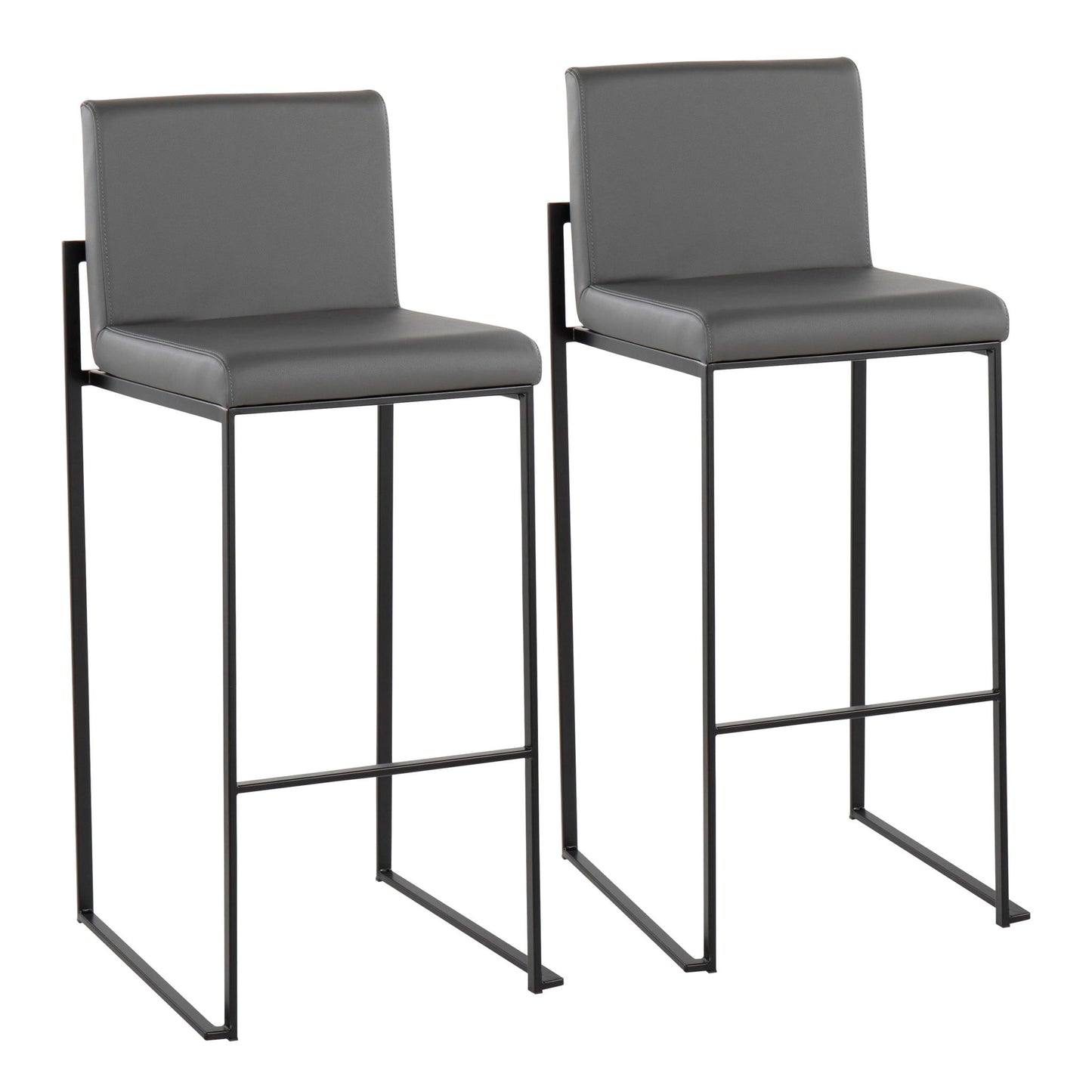 Fuji - Contemporary High Back Barstool Elegant Design Lumi Source