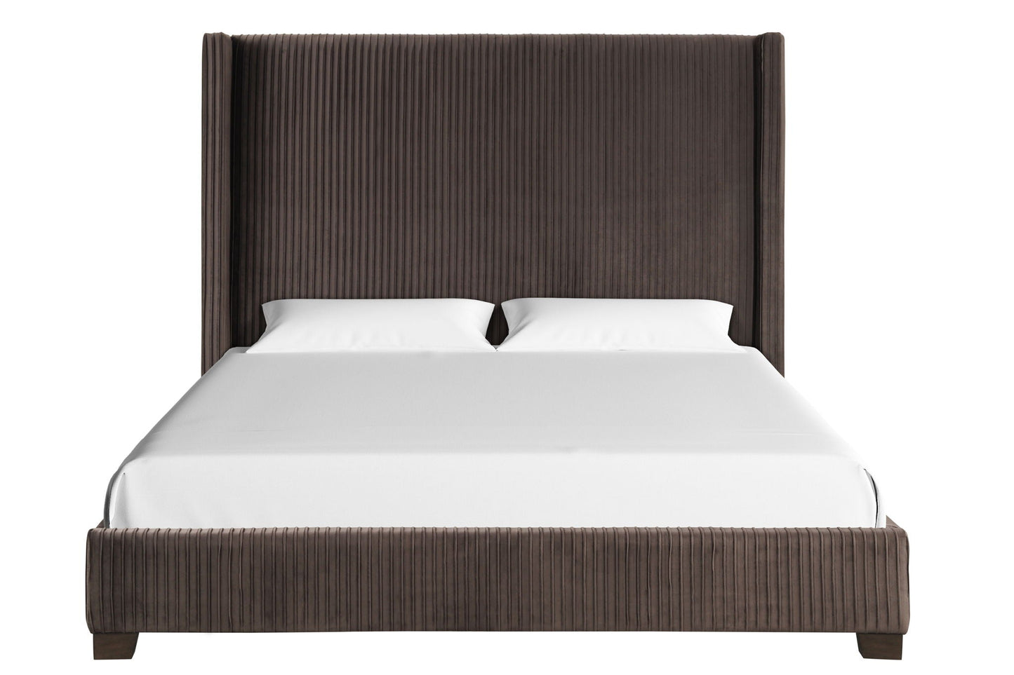 Upholstered Bed, Space-Saving Design Bernards Furniture