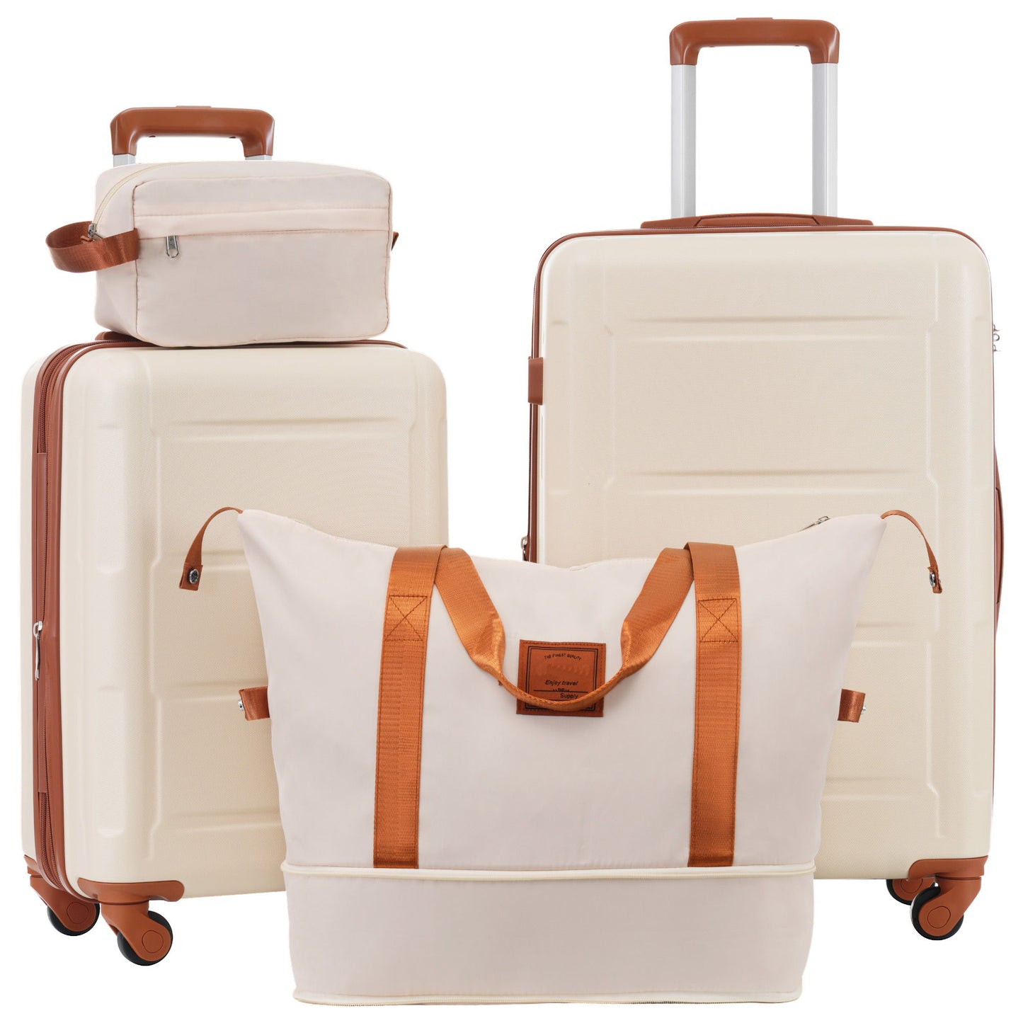 2 Piece Luggage Set With Bags Expanable Spinner Wheels ABS Lightweight Suitcase With Tsa Lock 20" / 24" Daily Nest