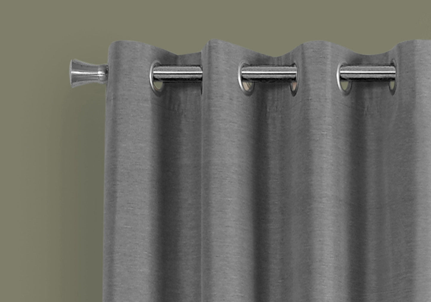 2 Pieces Set, Curtain Panel, Room Darkening, Grommet, Contemporary & Modern 8th Street