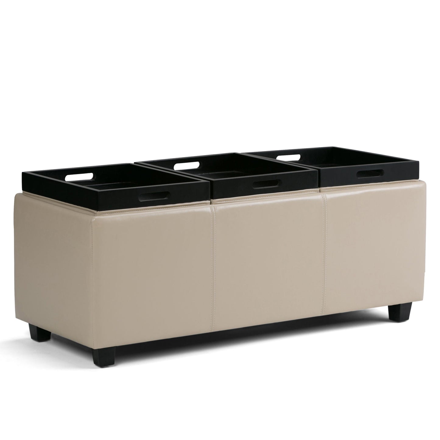 Avalon - Upholstered Storage Ottoman Simpli-Home
