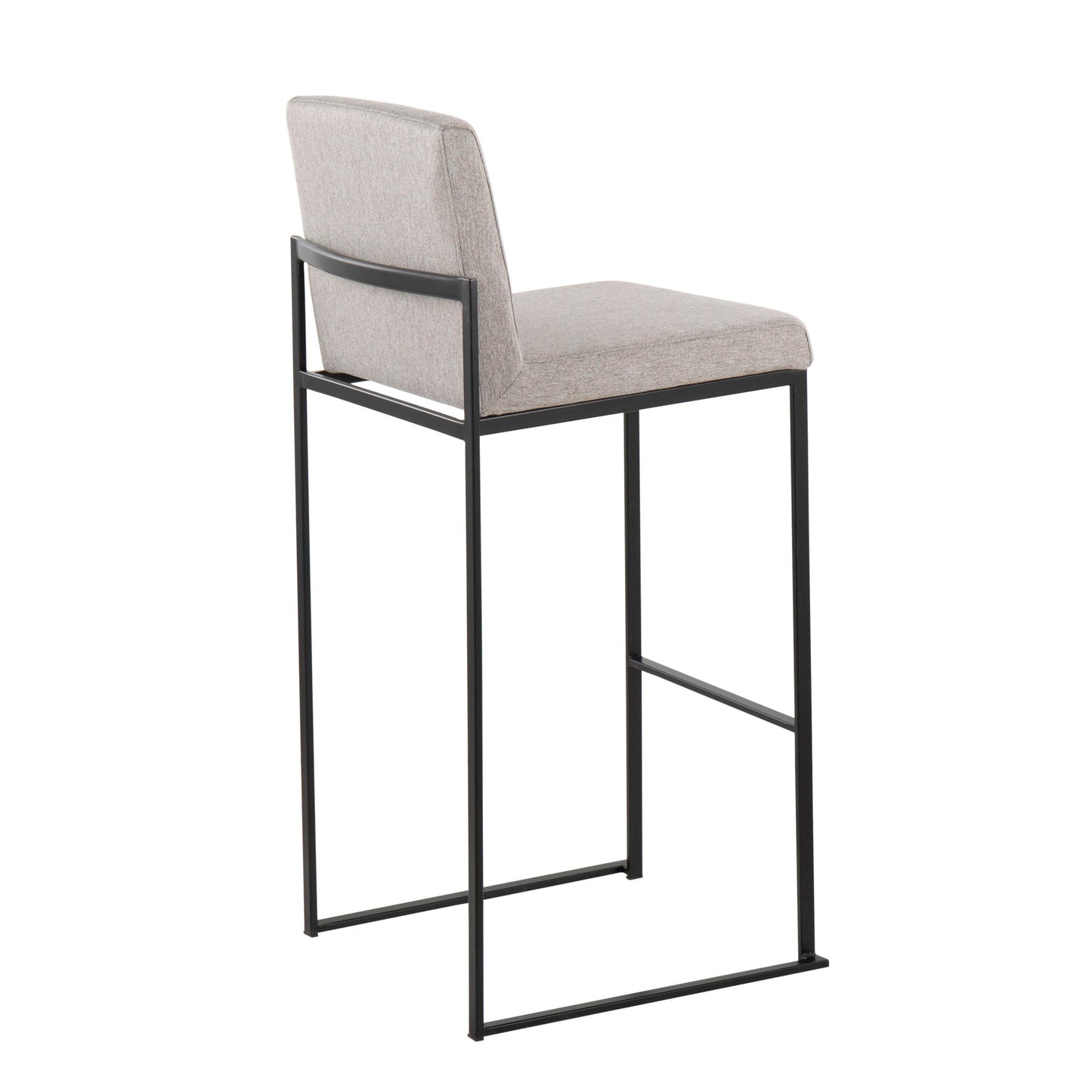 Fuji - Contemporary High Back Barstool Elegant Design Lumi Source