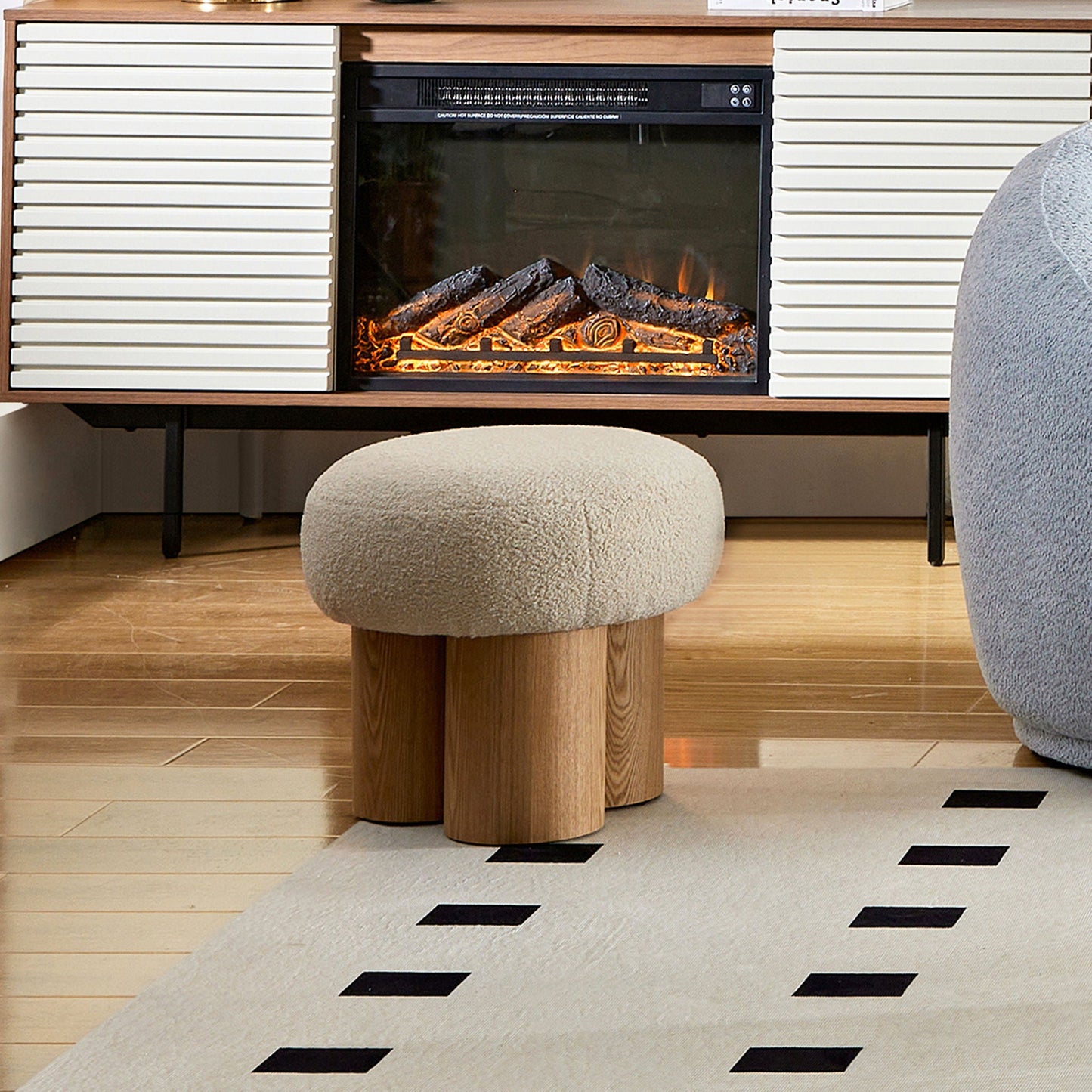 Versatile Mushroom Stool With Cushion Home Essentials